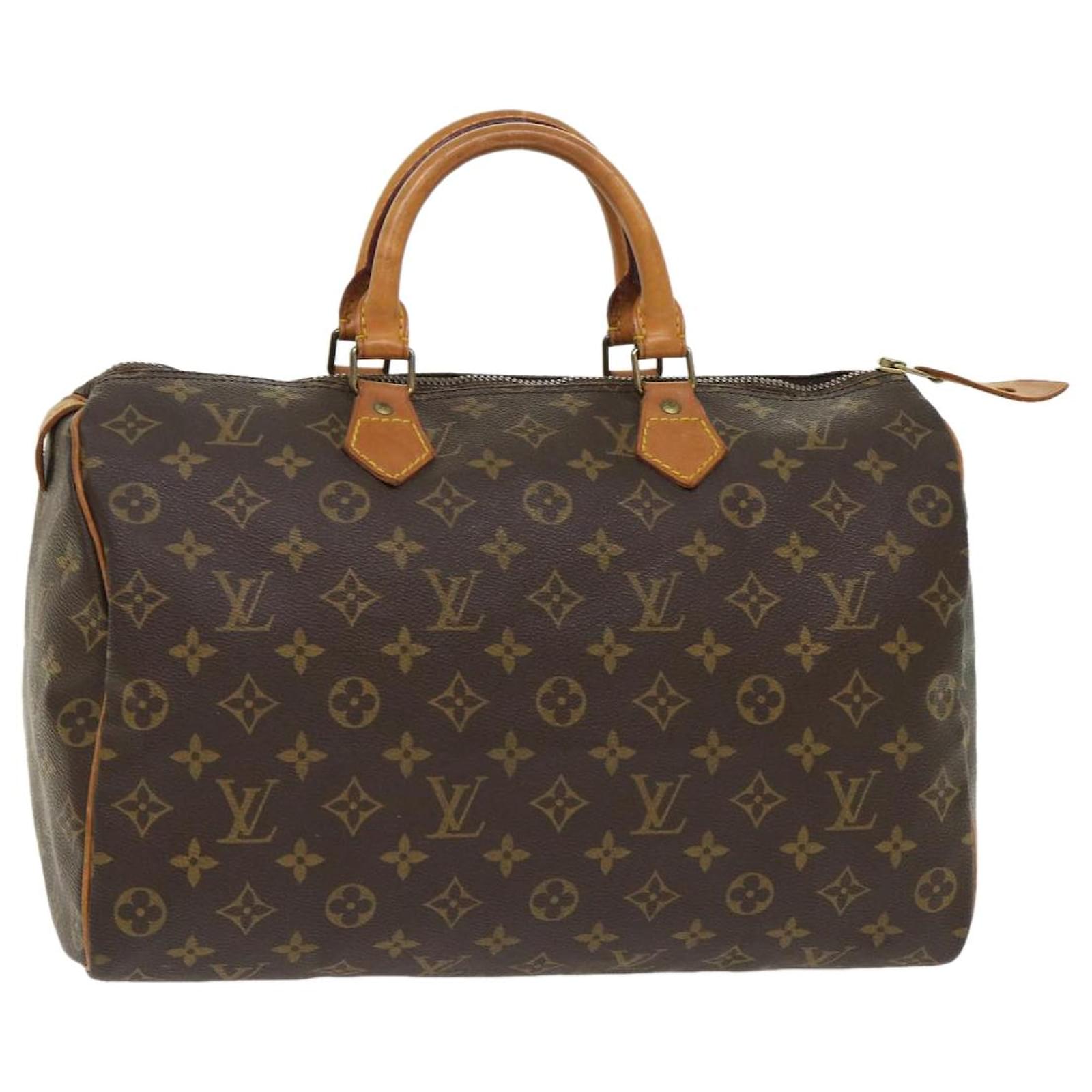 Louis Vuitton Monogram Speedy 35 Hand Bag M41524 LV Auth LT282 Louis Vuitton