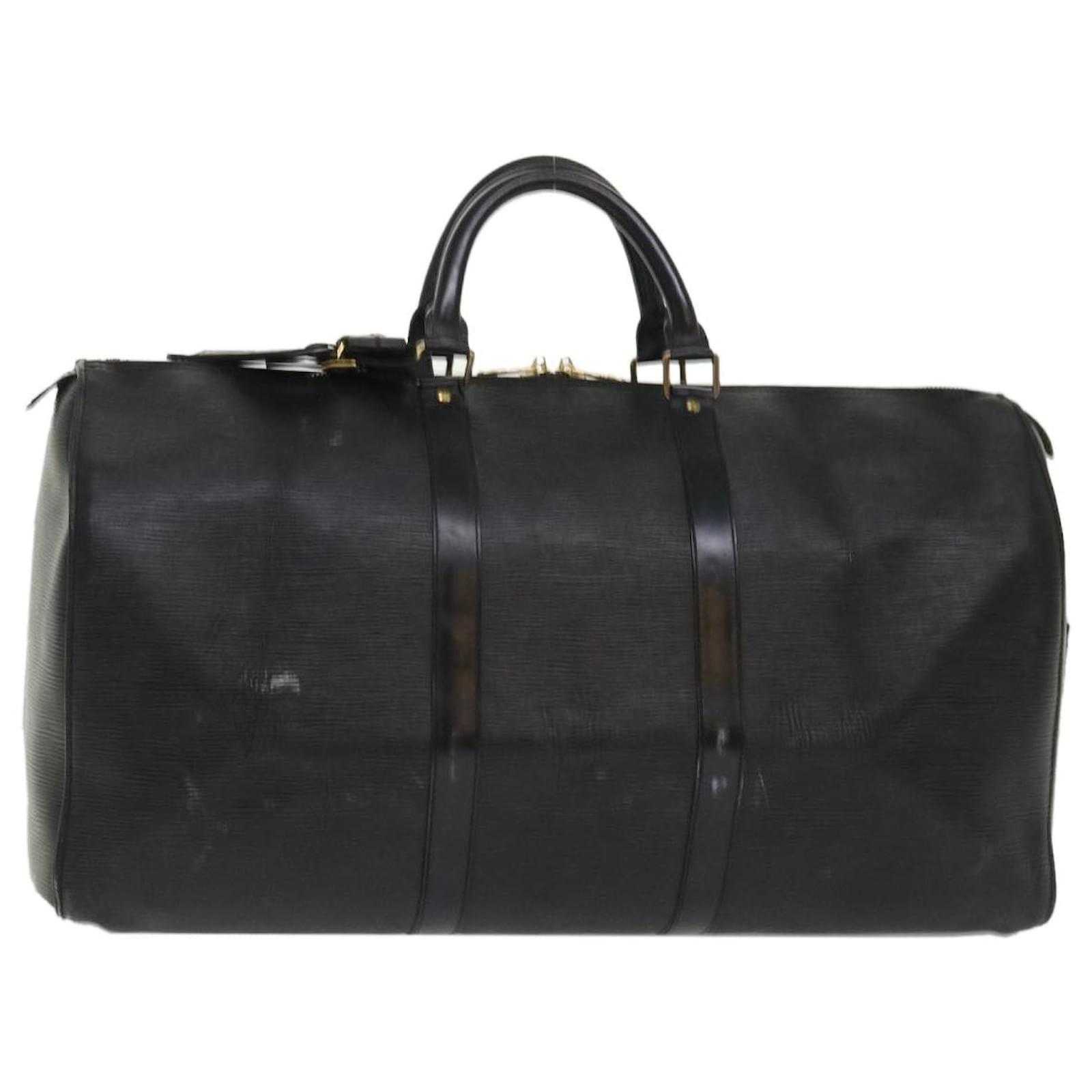 Louis Vuitton Black EPI Keepall 50