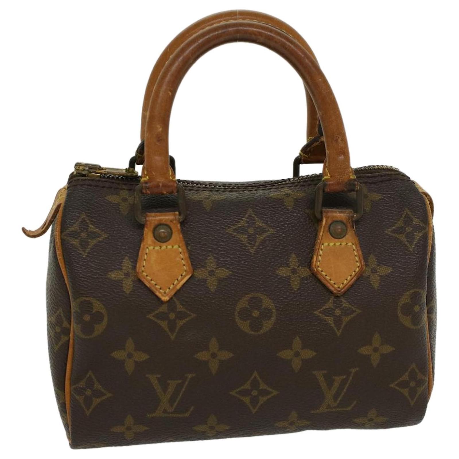 LOUIS VUITTON Monogram Mini Speedy Hand Bag M41534 LV Auth 44219