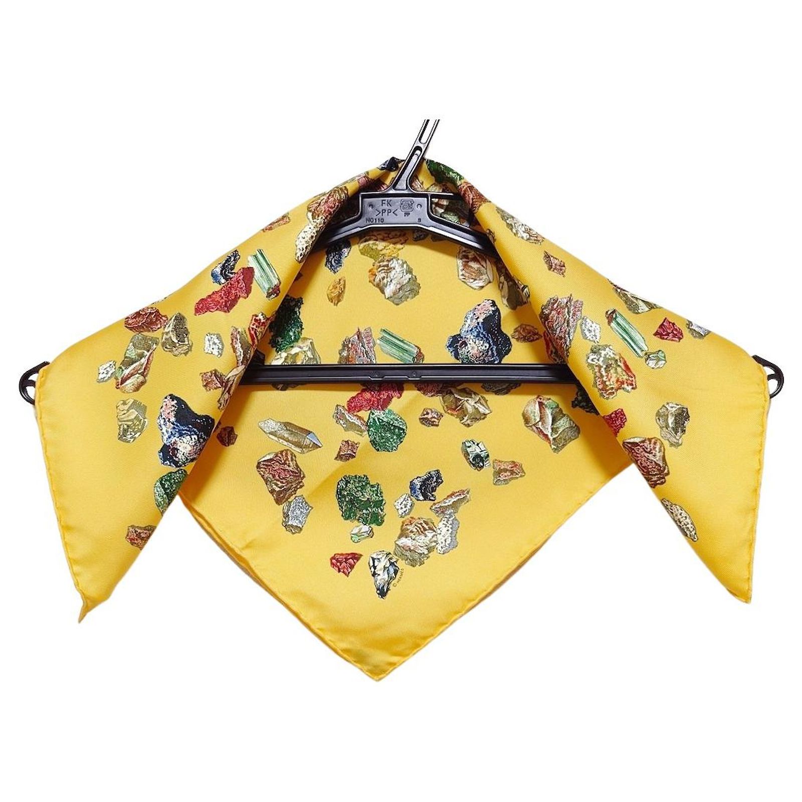 Foulard Carré Vintage Multicolore à Carreaux - 53 X 54 Cm - Excellent état, Presque Neuf
