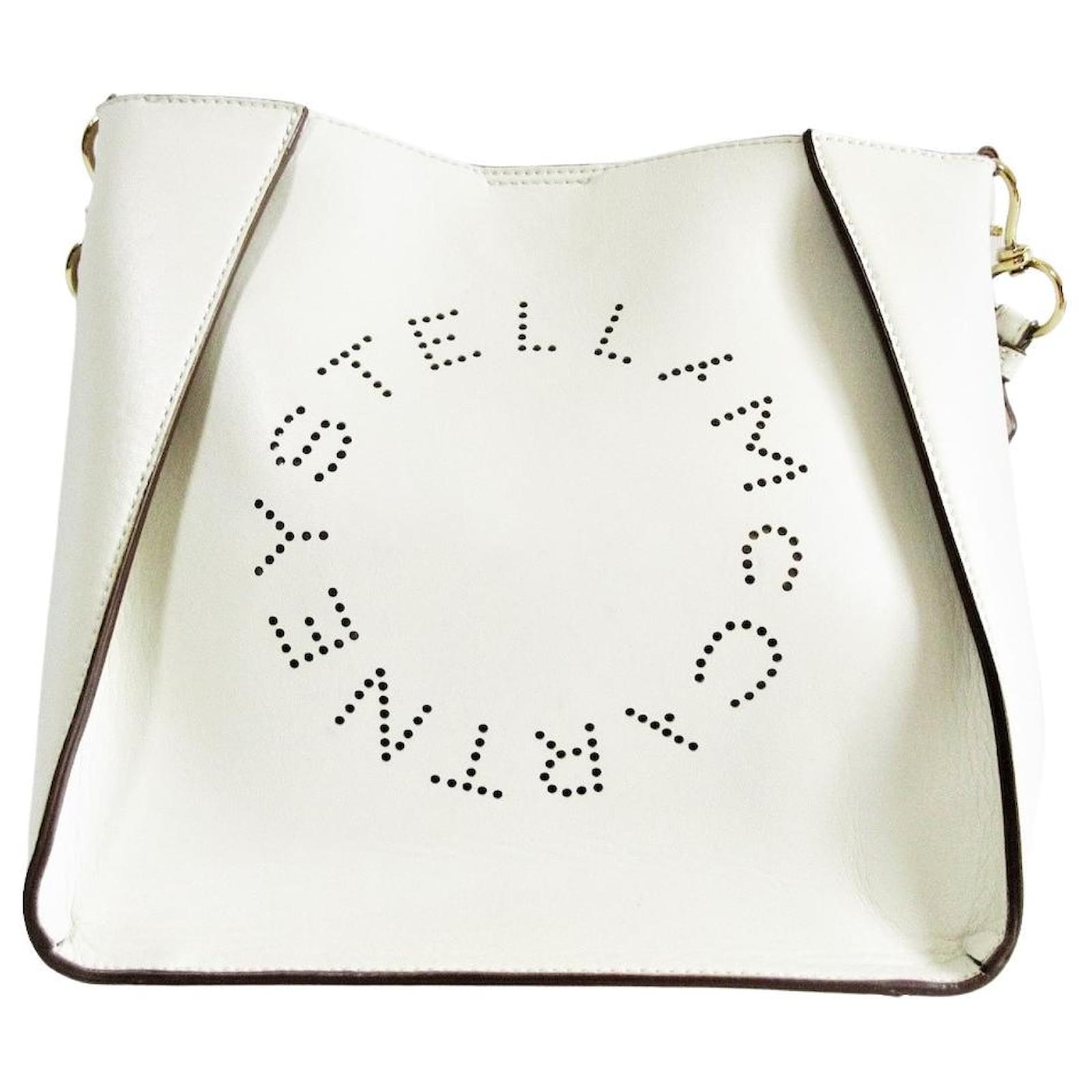 Stella Mc Cartney Stella McCartney Logo Stella Beige Synthetic ref