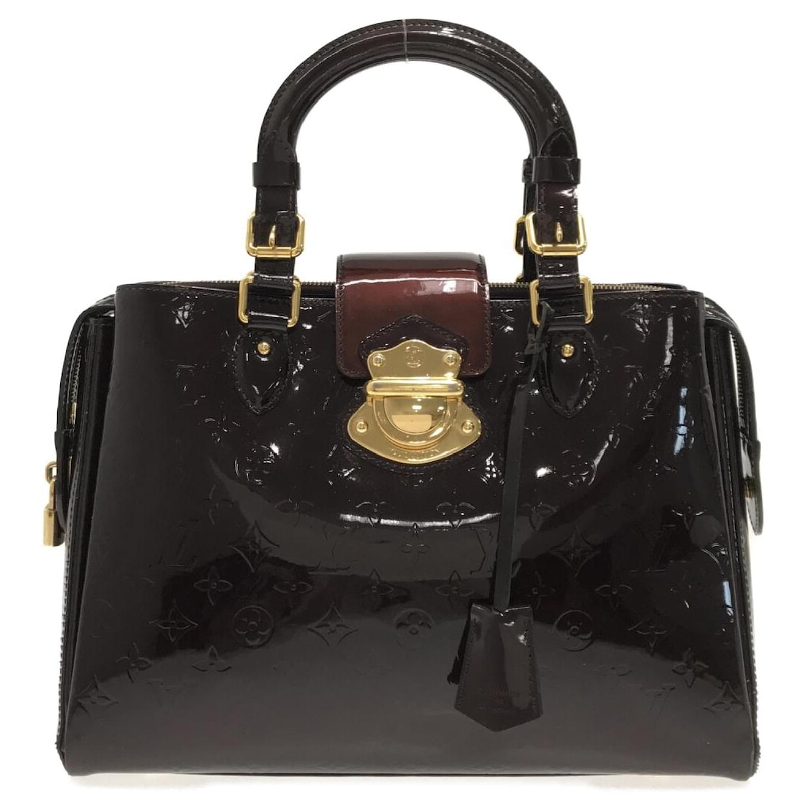 Louis Vuitton Rosewood Patent Leather Shoulder Bag (pre-owned) in Black