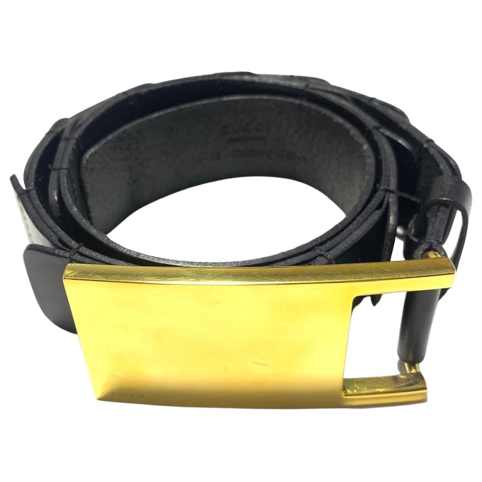 Gucci Black Leather G Buckle Belt 85CM Gucci | The Luxury Closet