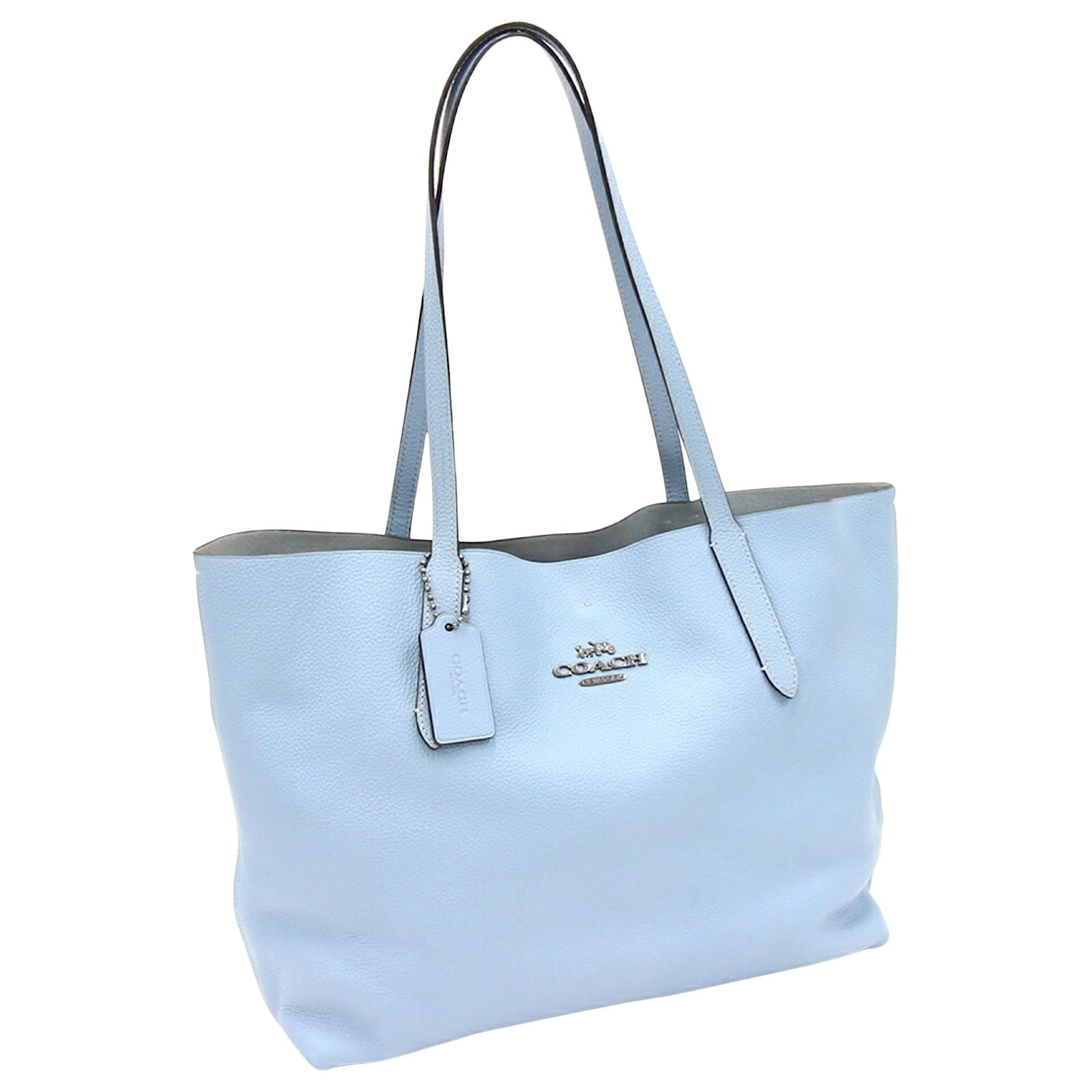 Coach light 2025 blue tote