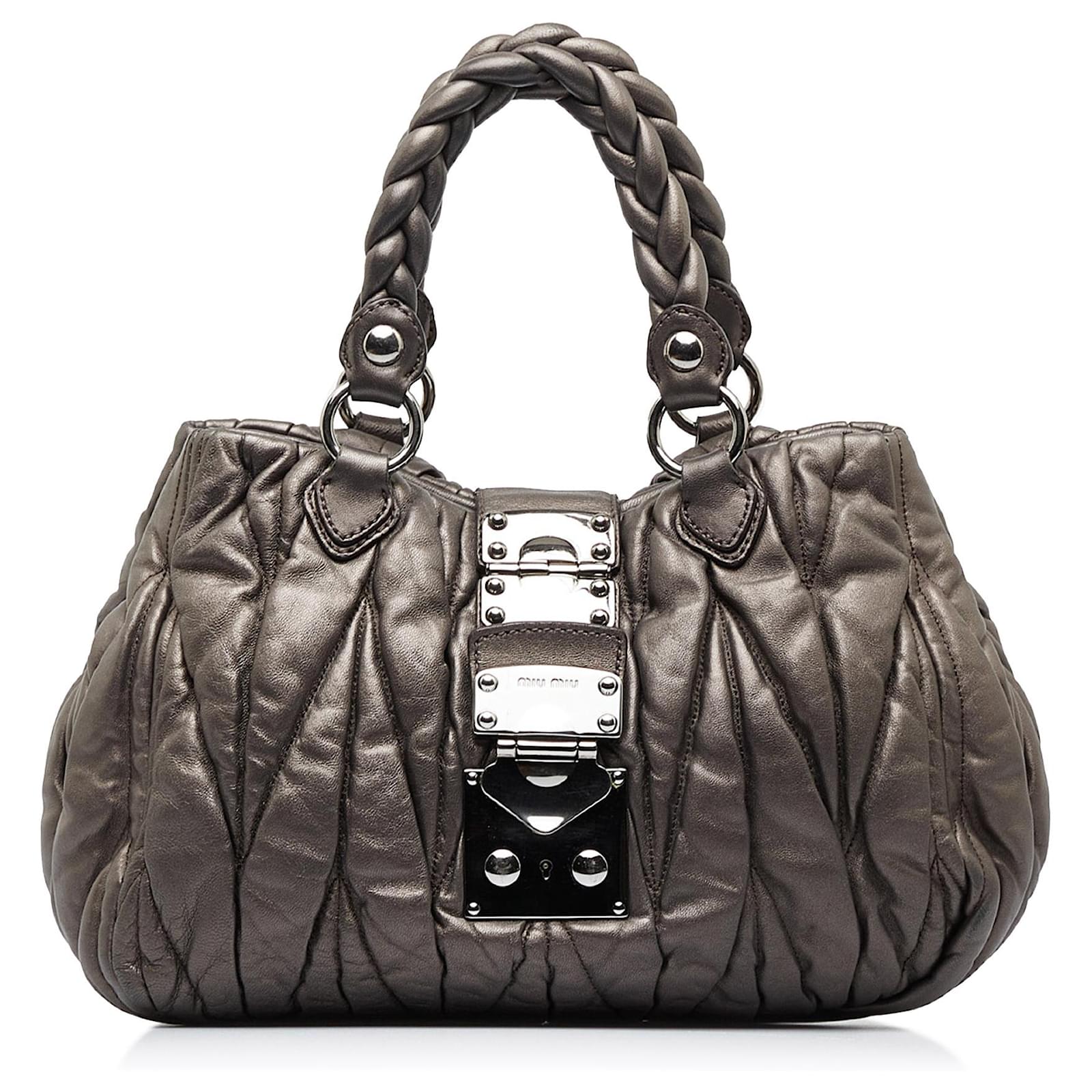 Miu Miu, Bags, Miu Miu Coffer Matelasse Nappa Leather Bag