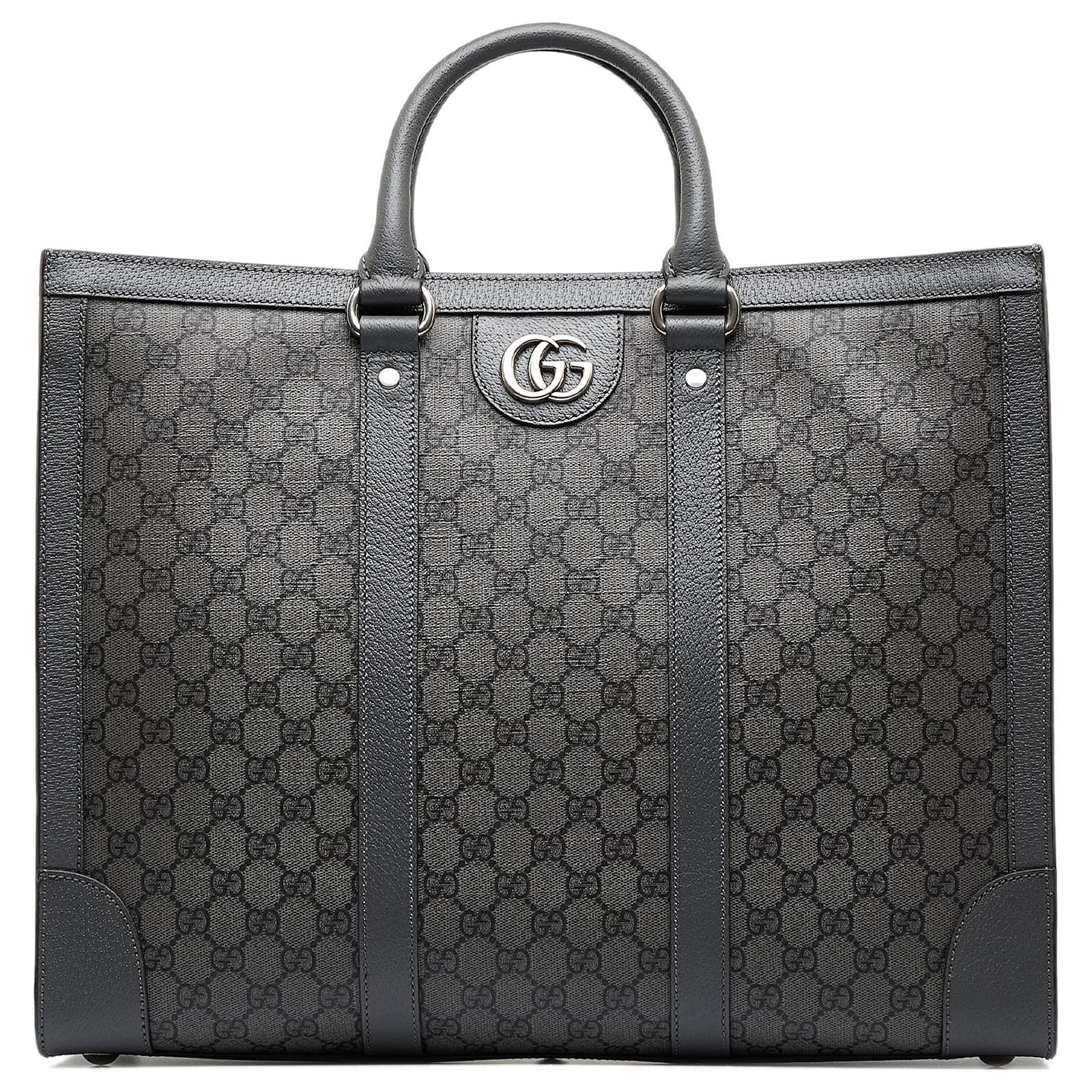 GG Supreme Large Suitcase in Black - Gucci