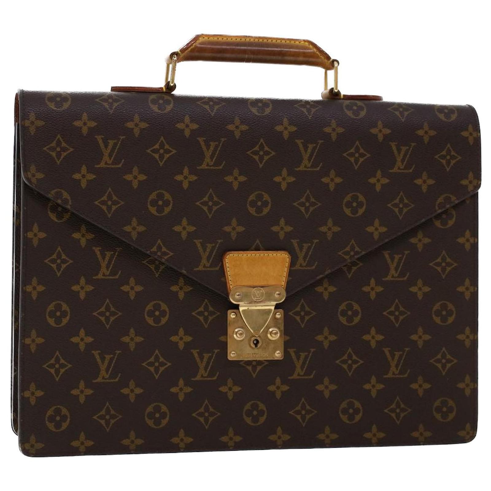 Louis Vuitton Monogram Serviette Briefcase in Brown