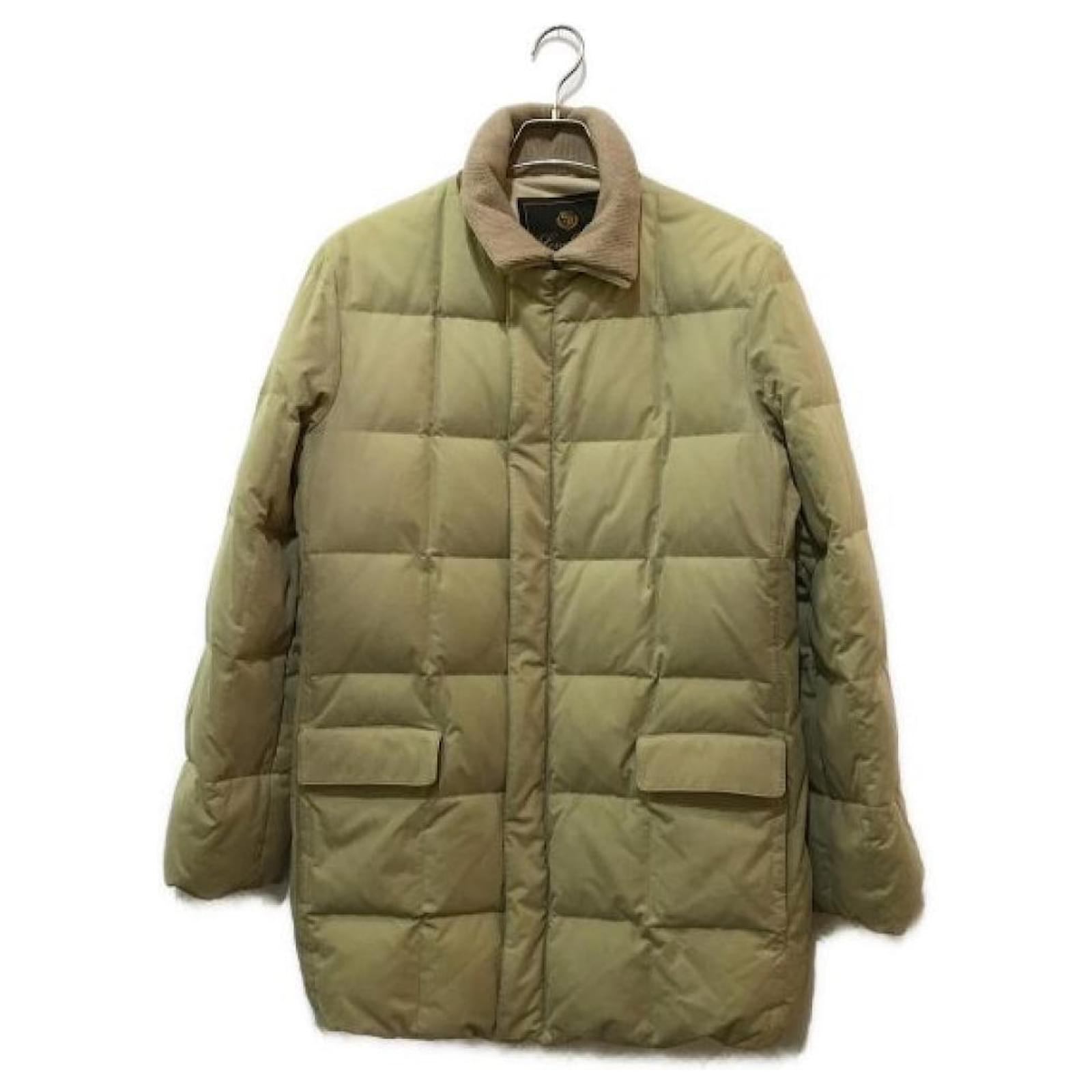 LORO PIANA Down jacket Beige Cotton Polyester Nylon ref.976212