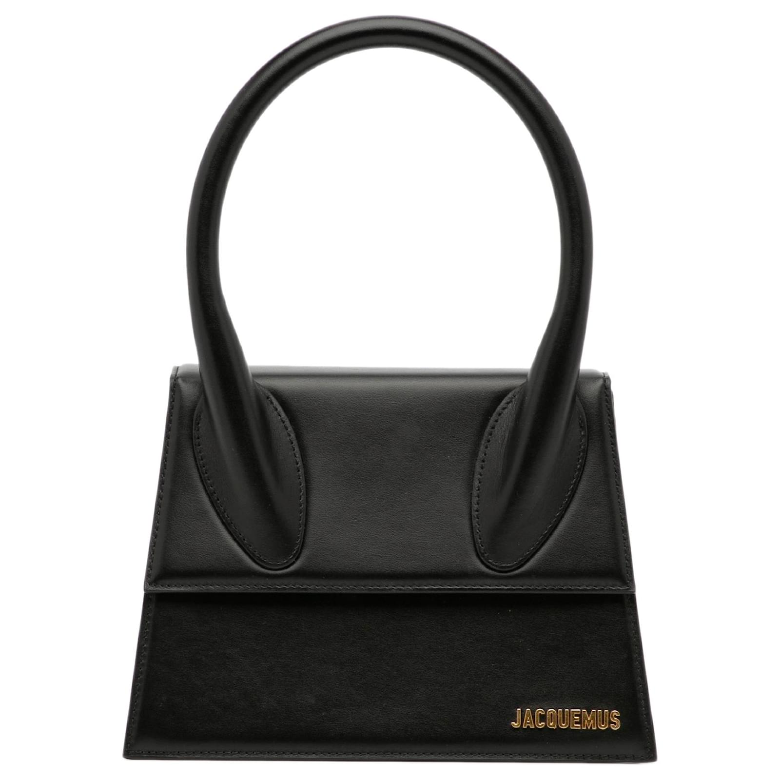 Jacquemus Black Le Grand Chiquito Cuir Veau fa?�on poulain Noir ref.976313 - Joli Closet