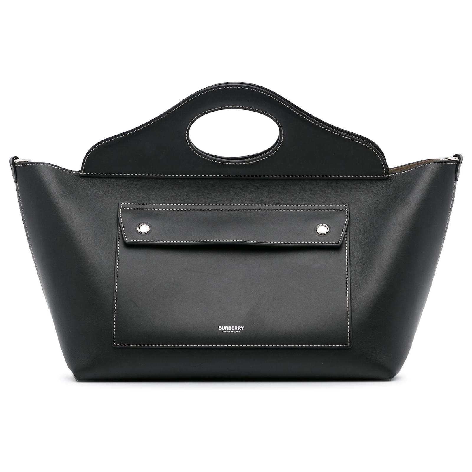 burberry black satchel