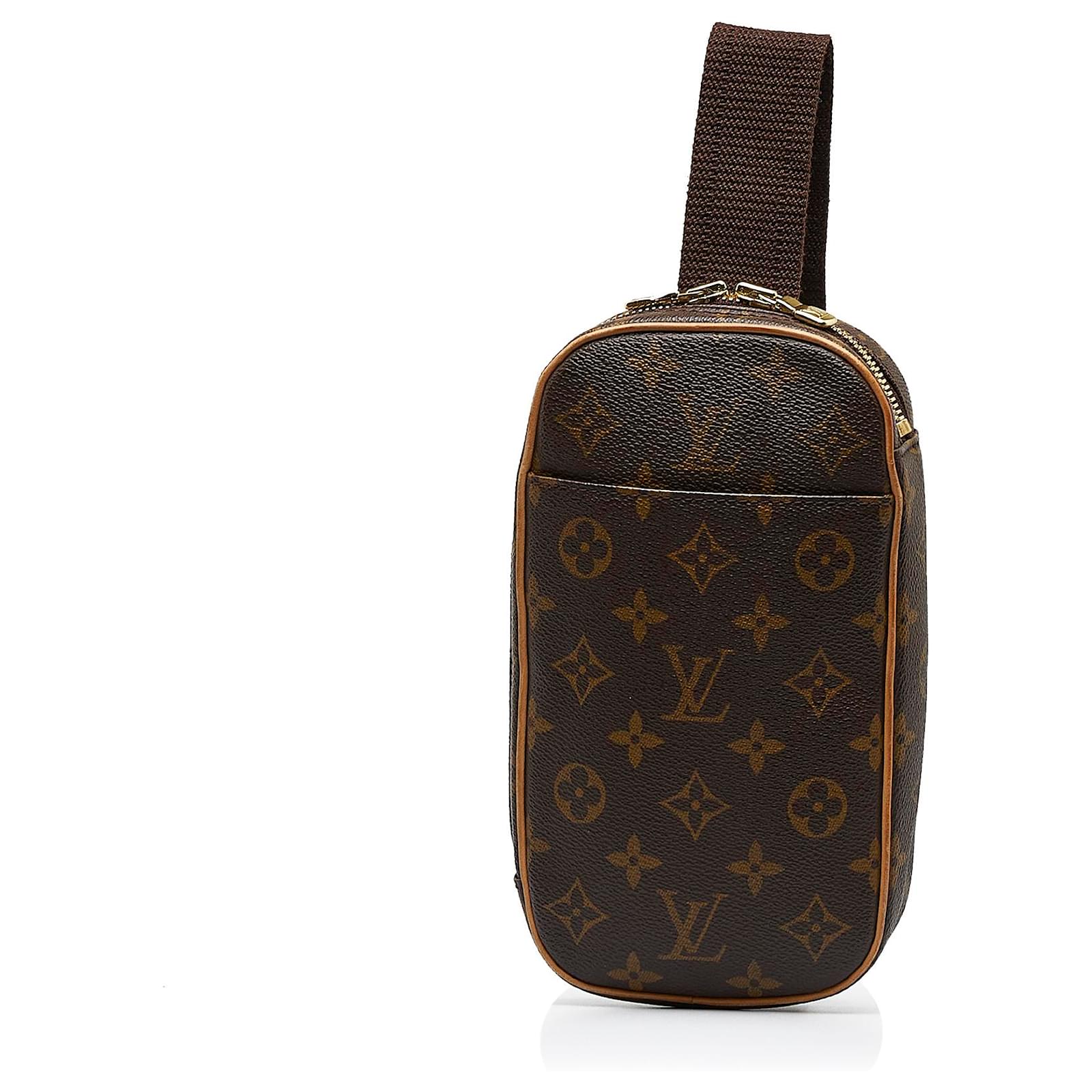 Pratique pochette Louis Vuitton en toile monogram marron