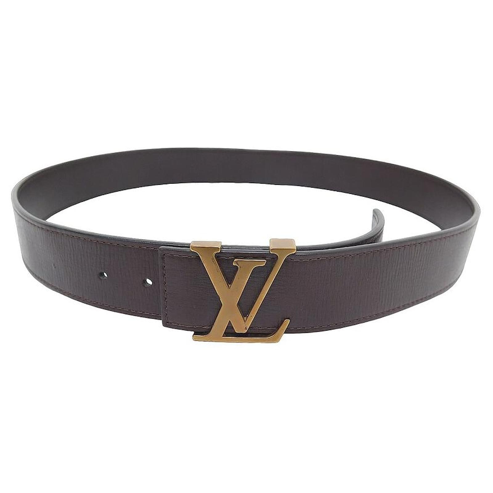 Cintura louis vuitton in tela marrone di Louis Vuitton in Marrone