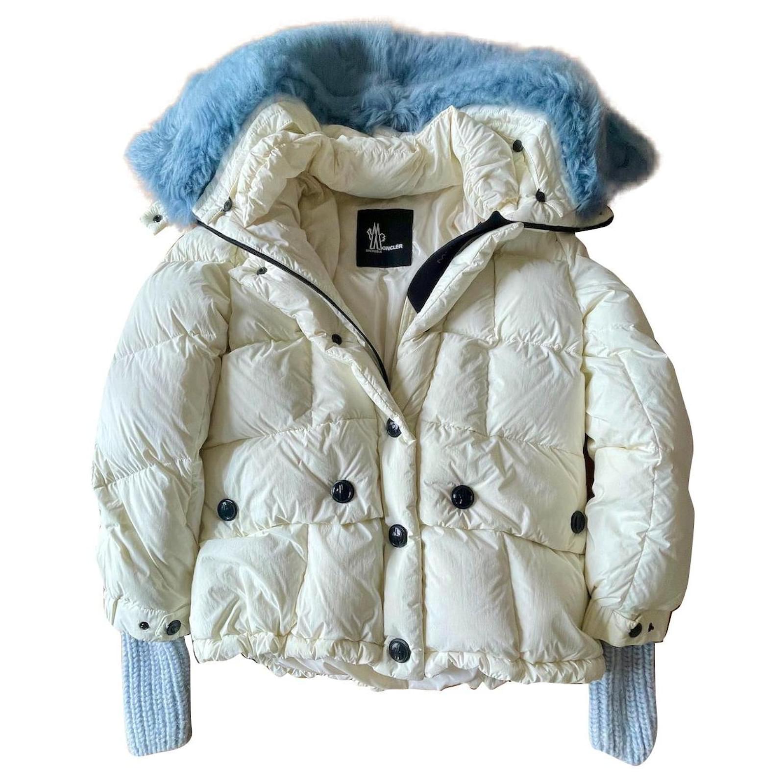ジャケット・アウター moncler grennoble rare down jacket Cream moncler grennoble rare down jacket Cream