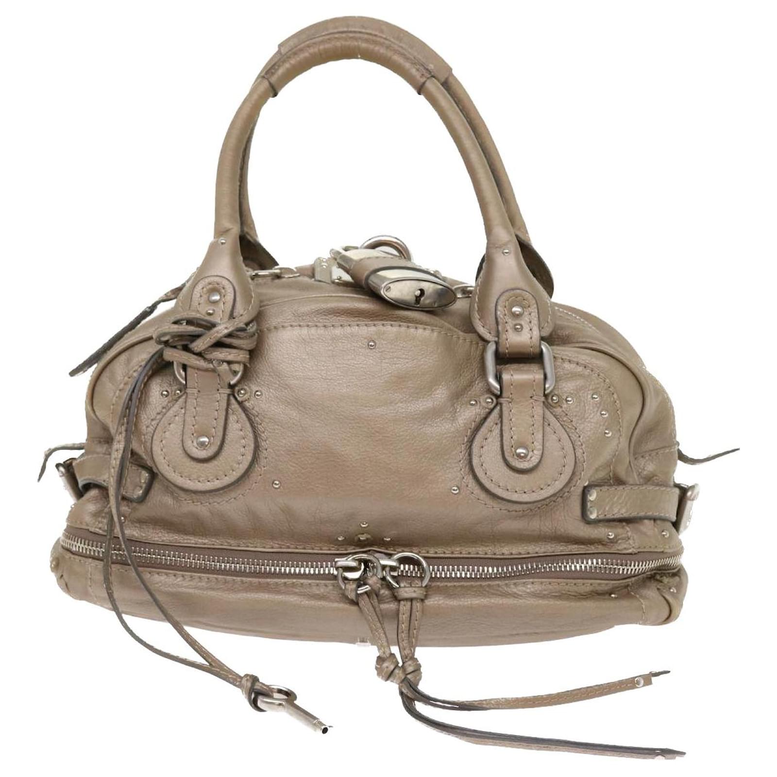 CHLOÉ PADDINGTON Beige Leather ref.976941 - Joli Closet