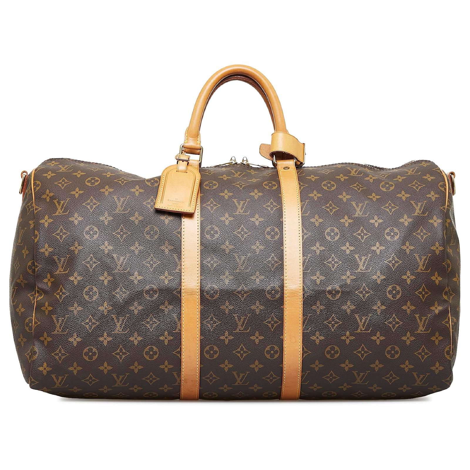 Louis Vuitton Brown Monogram Keepall Bandouliere 55 Cloth ref.977320 - Joli  Closet
