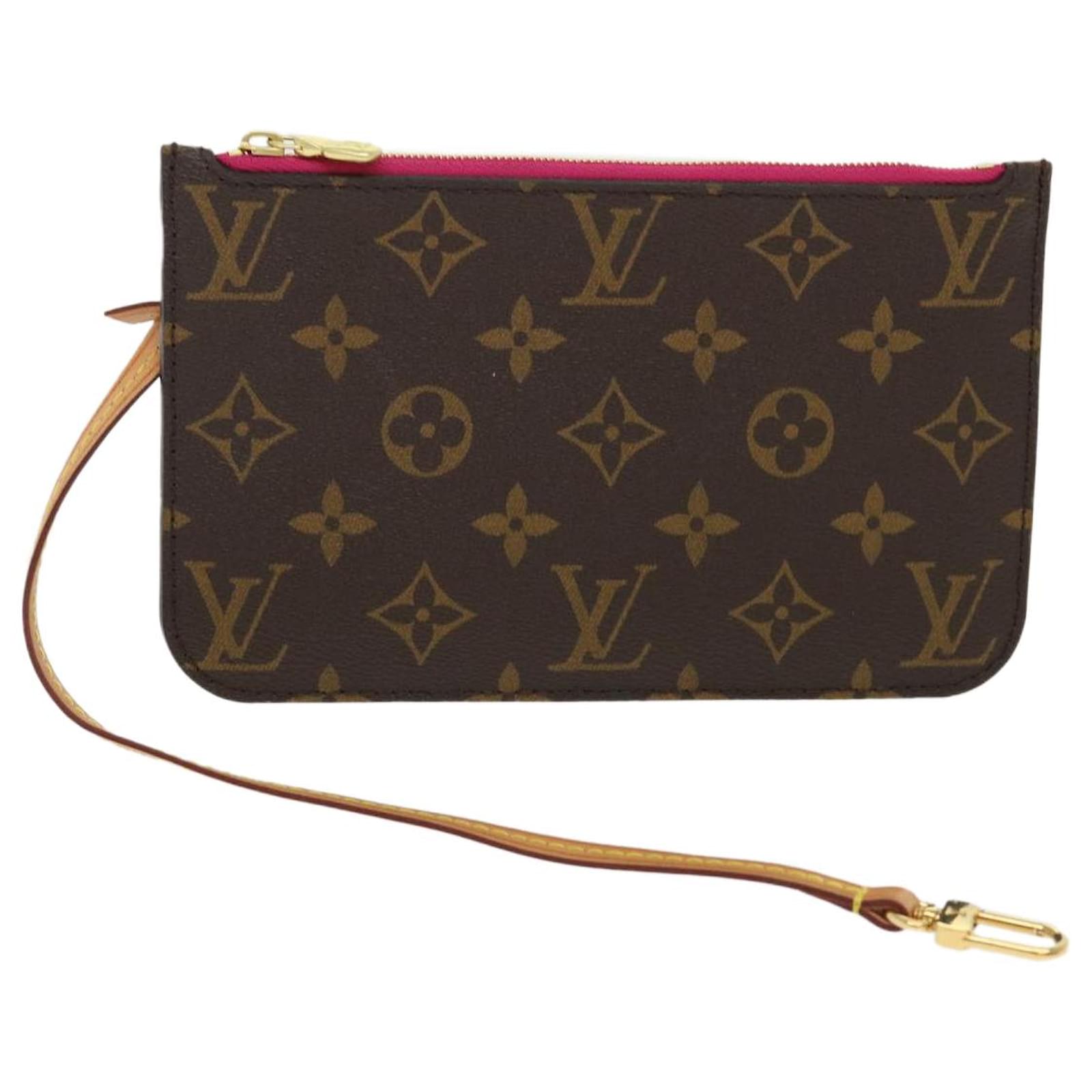 Louis Vuitton, Bags, Louis Vuitton Monogram Neverfull Pouch Purse Clutch  Bag