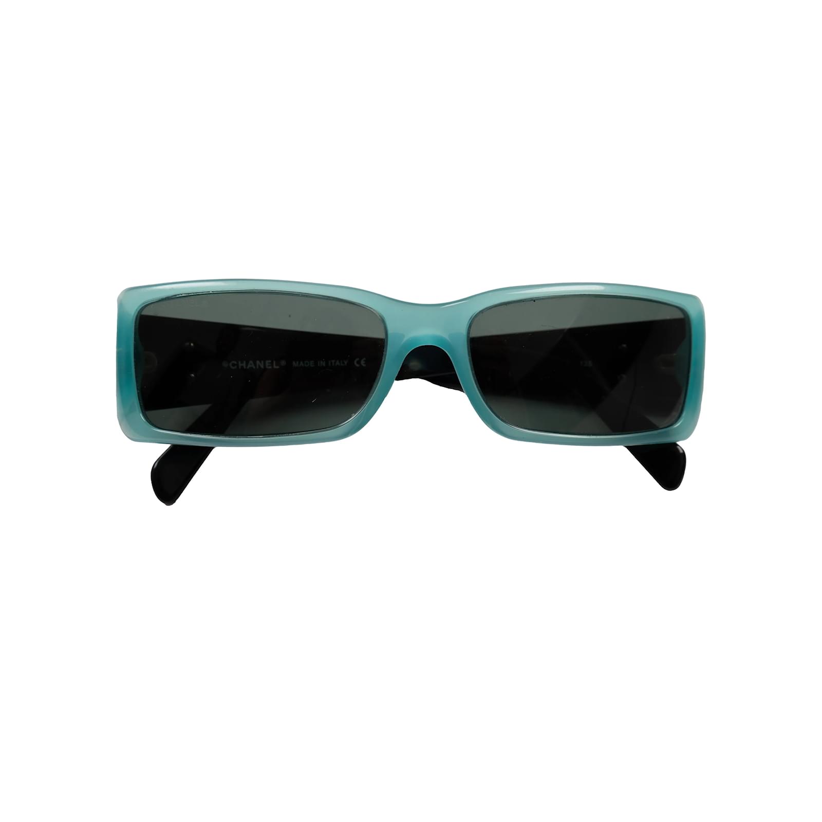 Chanel rectangular sunglasses Blue Acetate ref.977548 - Joli Closet