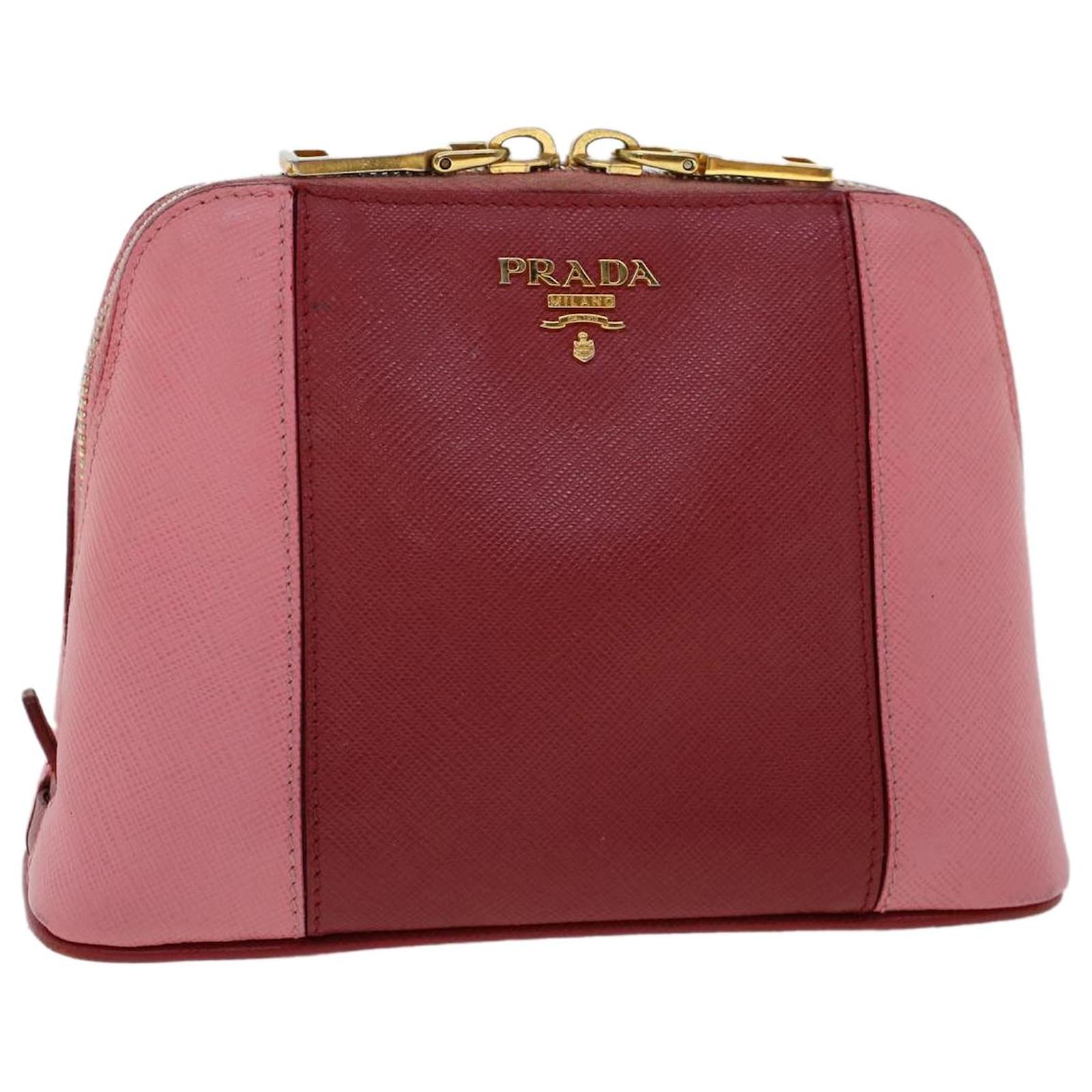 Prada Saffiano leather make up bag