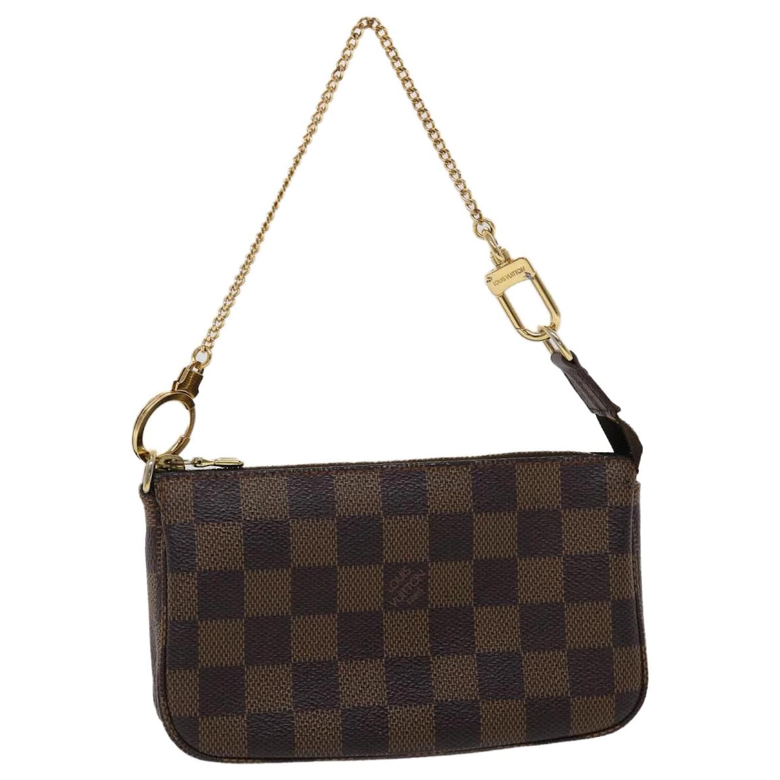 Louis Vuitton Mini Pochette Accessoires Shoulder Bag Damier Azur