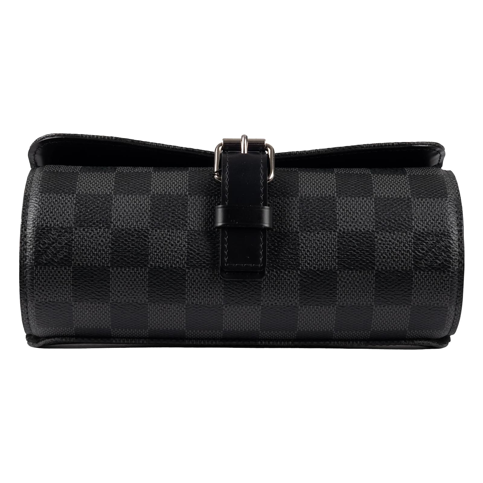 Louis Vuitton Damier Graphite 3 WATCH TRAVEL CASE Black ref.978433 - Joli  Closet