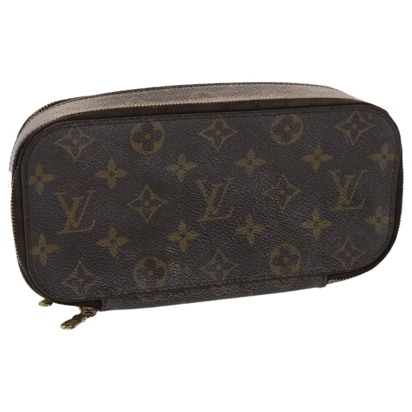 Louis Vuitton Monogram Cosmetic Pouch GM Demi Ronde Make up Case