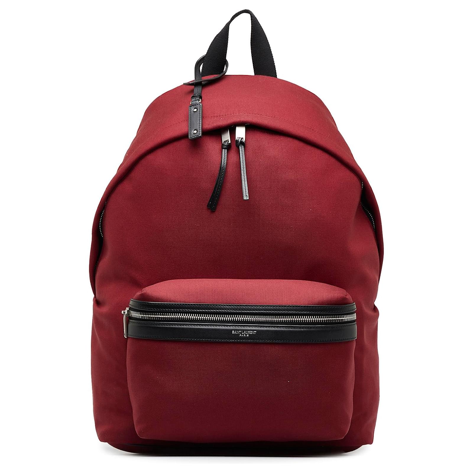 Saint Laurent Red City Backpack Cloth Cloth ref.979004 - Joli Closet
