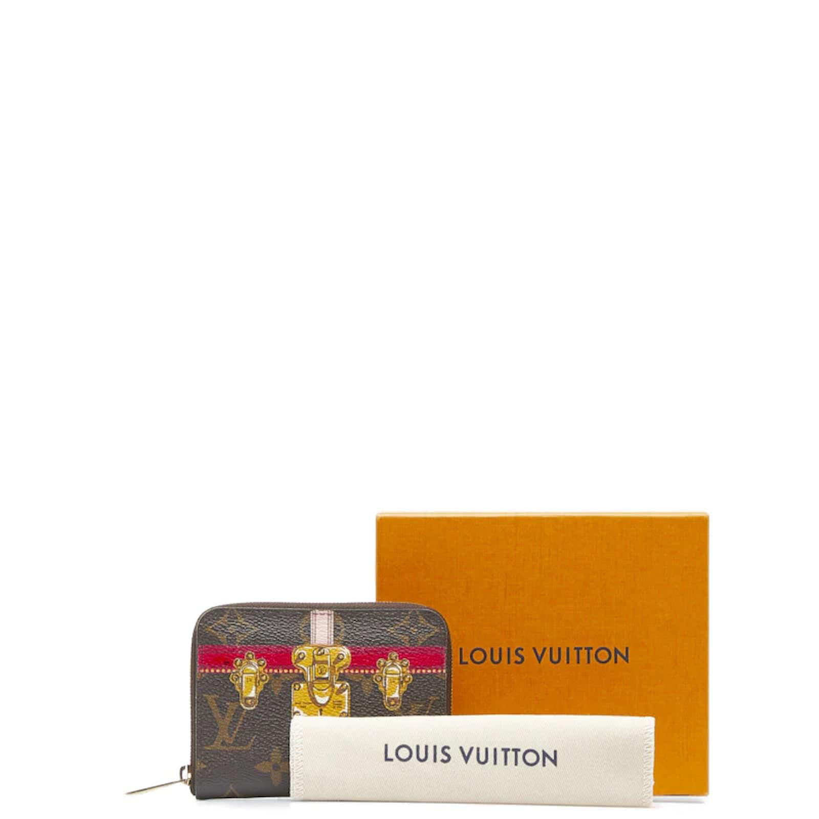 Louis Vuitton Monogram Summer Trunks Zippy Coin Purse M62617 Brown Cloth  ref.979246 - Joli Closet