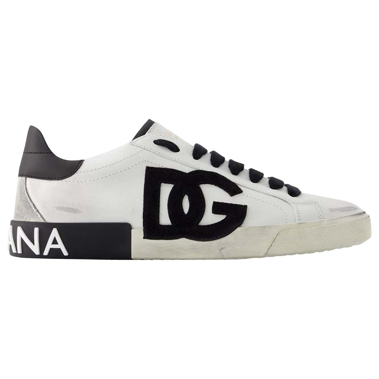 スニーカー DOLCE & GABBANA 'Portofino' sneakers White/Black s-l400.jpg