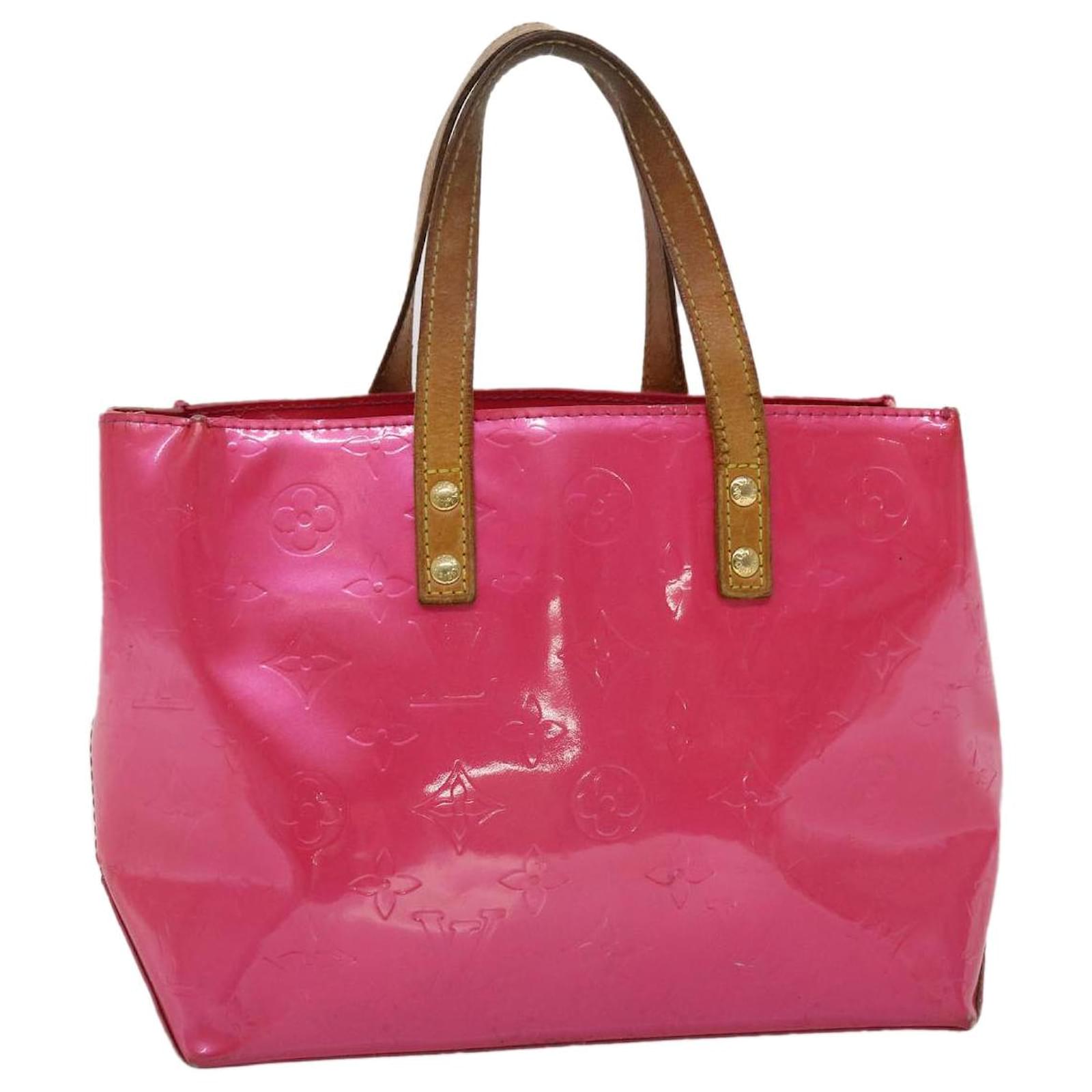 Louis Vuitton Red Monogram Vernis Reade mm Tote Bag