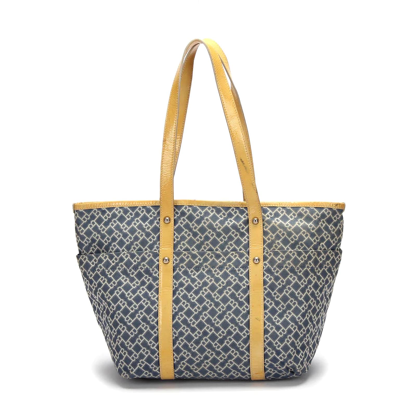 Bally Canvas Tote Bag 10S Blue Cloth ref.979487 - Joli Closet Bally Canvas Tote Bag 10S Blue Cloth ref.979487 - Joli Closet