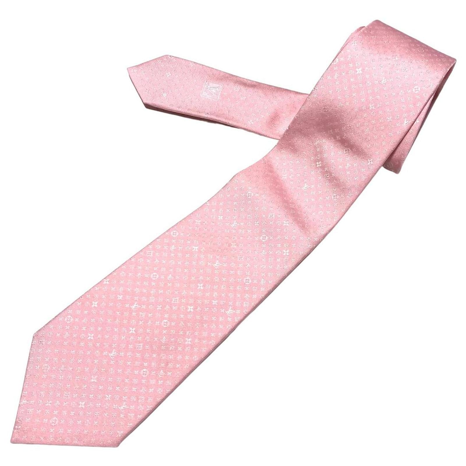 louis vuitton pink tie