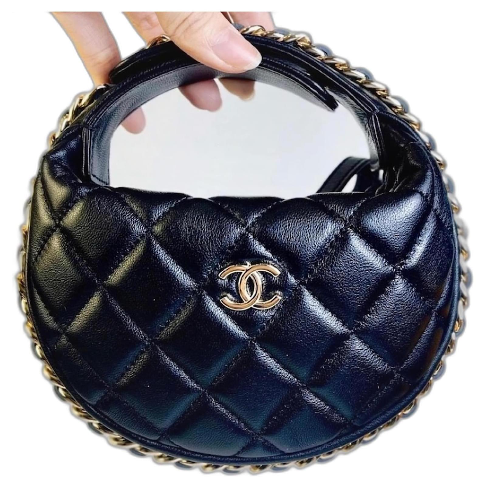 Chanel Paris Coco Sphere Minaudiere Chain Clutch Handbag White Crossbody  2022