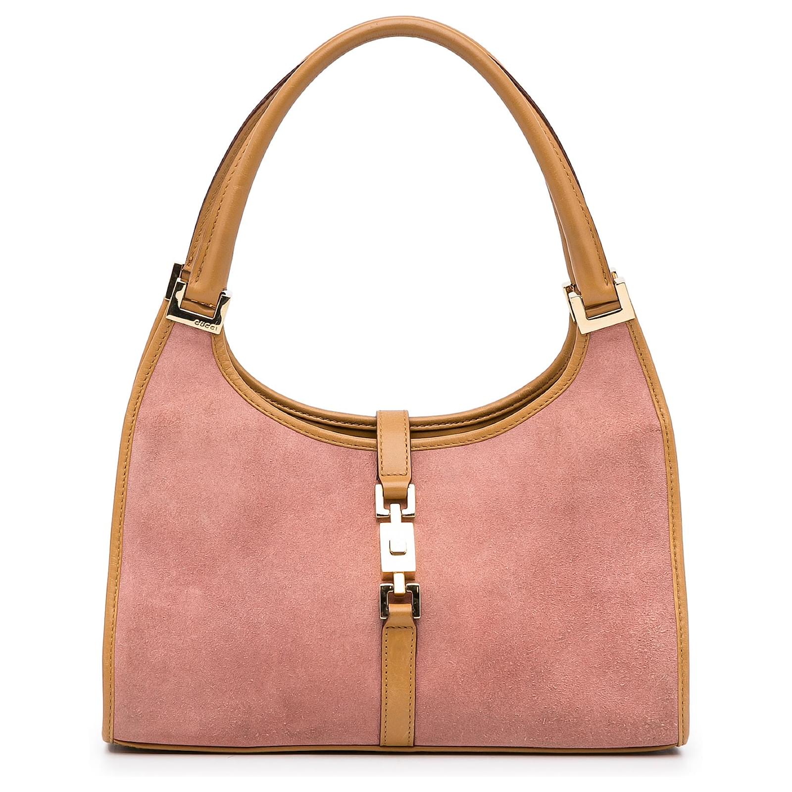 Pink suede gucci on sale bag