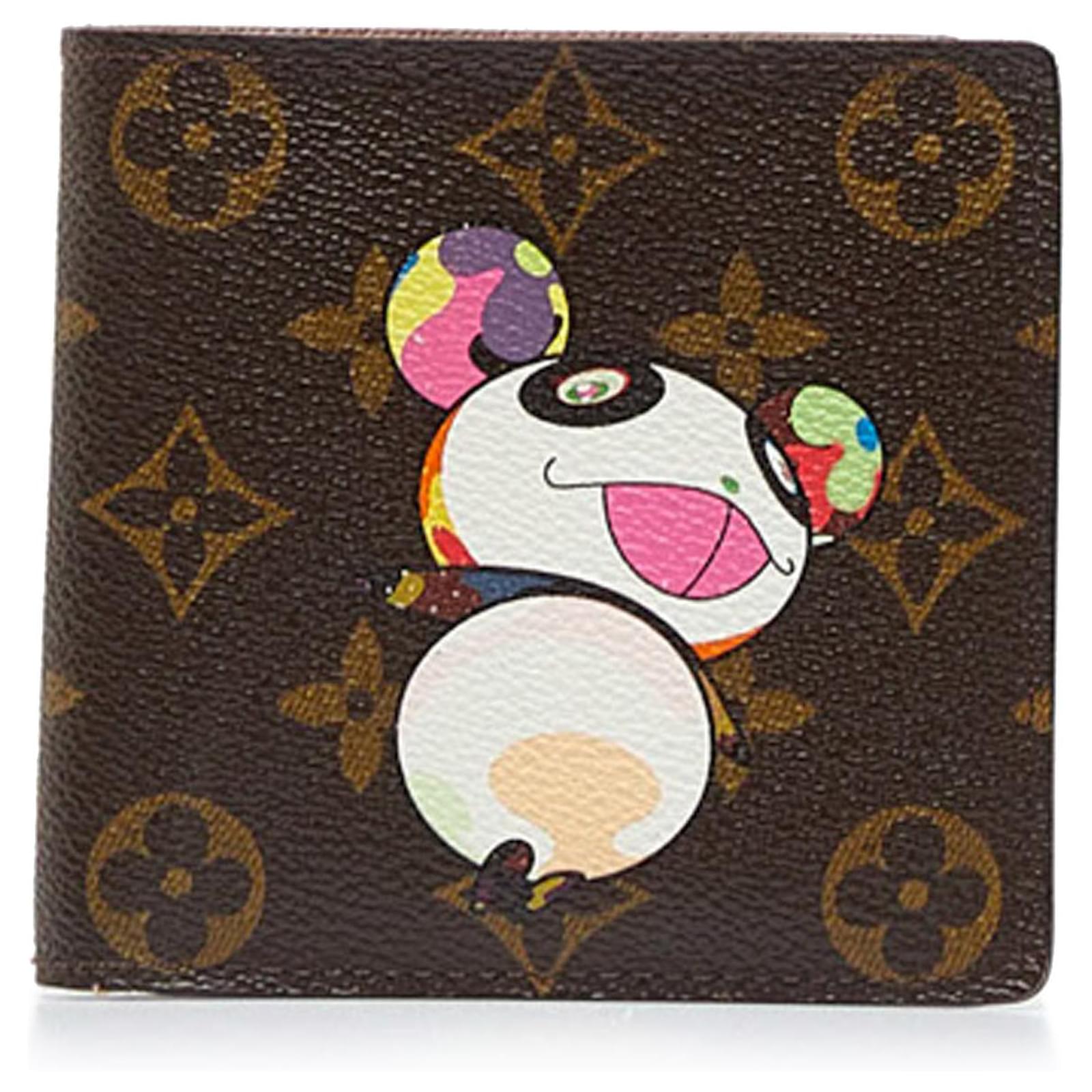 Louis Vuitton Brown Monogram Murakami Panda Wallet Cloth ref