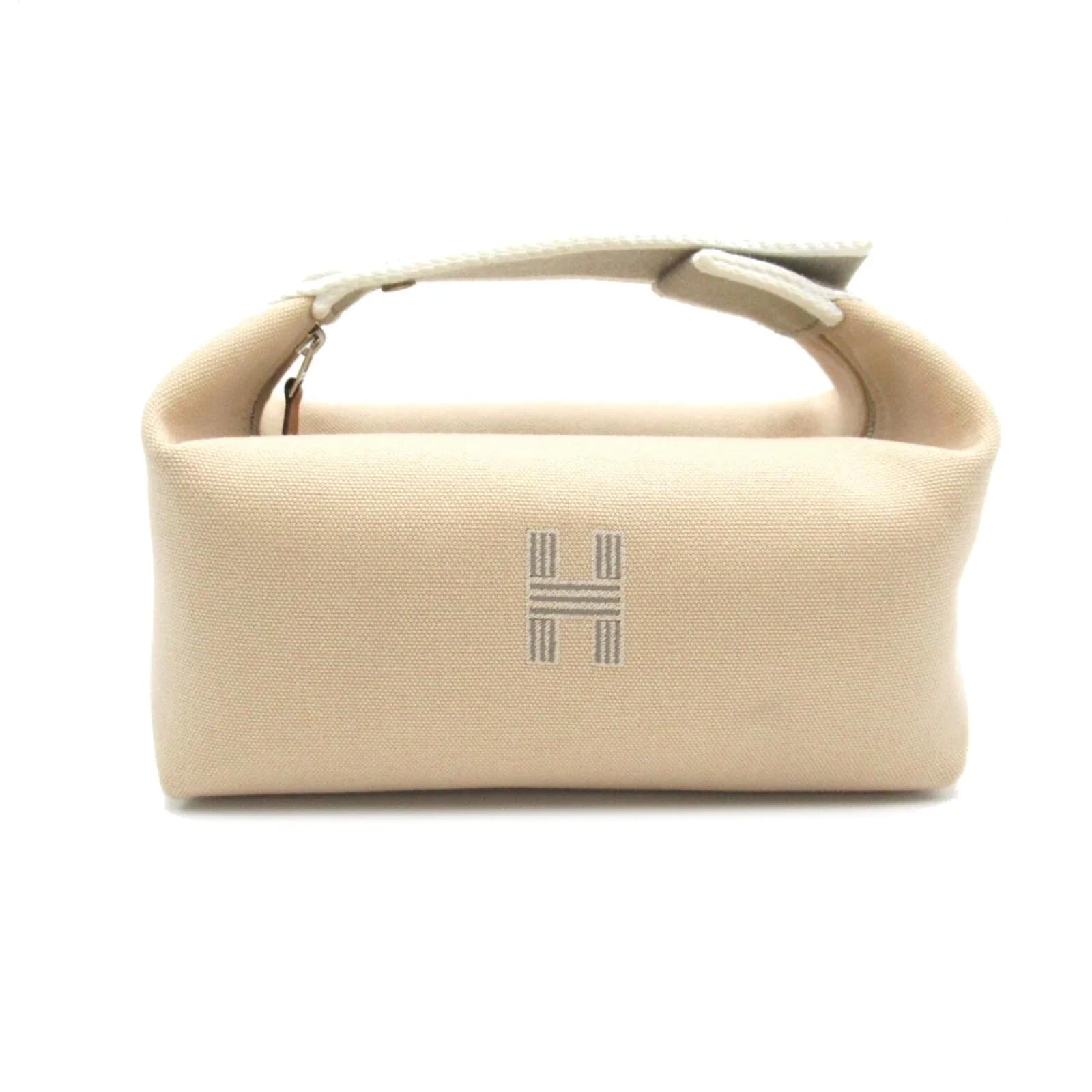 Hermès Toile Bride-A-Brac Travel Case Beige Cloth ref.980069 - Joli Closet