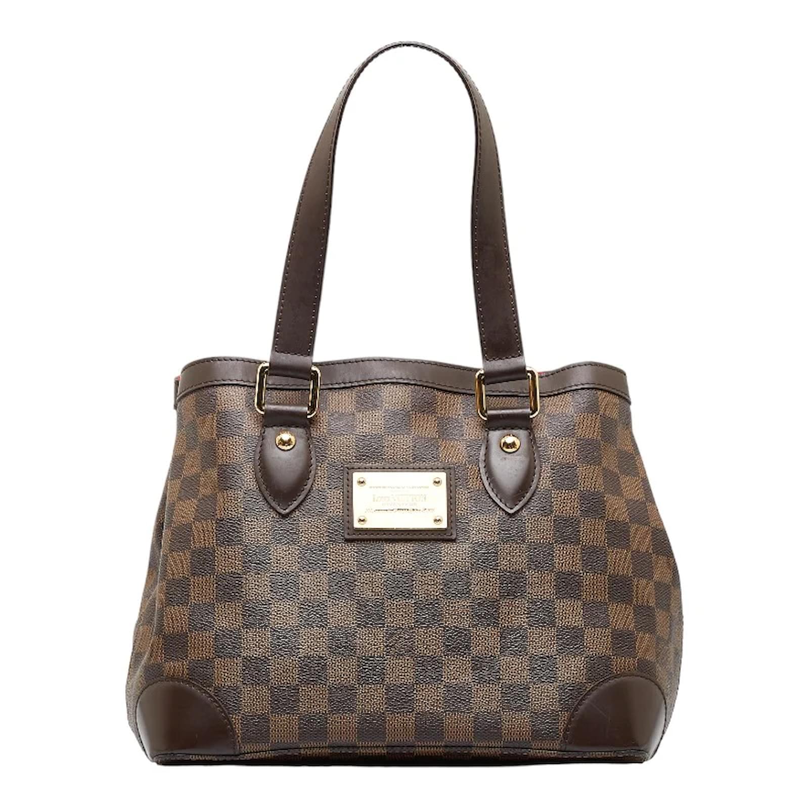 Louis Vuitton Brown Damier Ebene Hampstead MM Cloth ref.982255 - Joli Closet