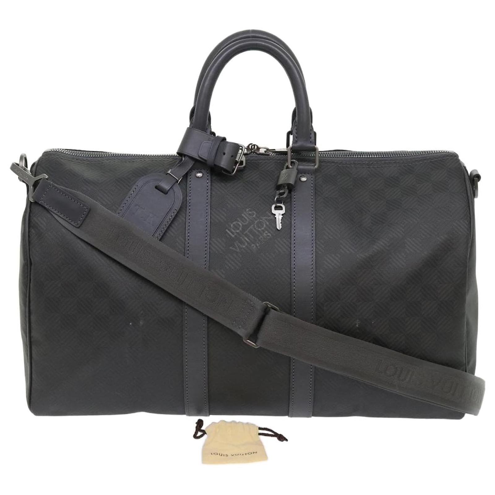 Louis Vuitton N48223 Keepall Bandouliere 45 Duffel Bag Damier Azur Canvas
