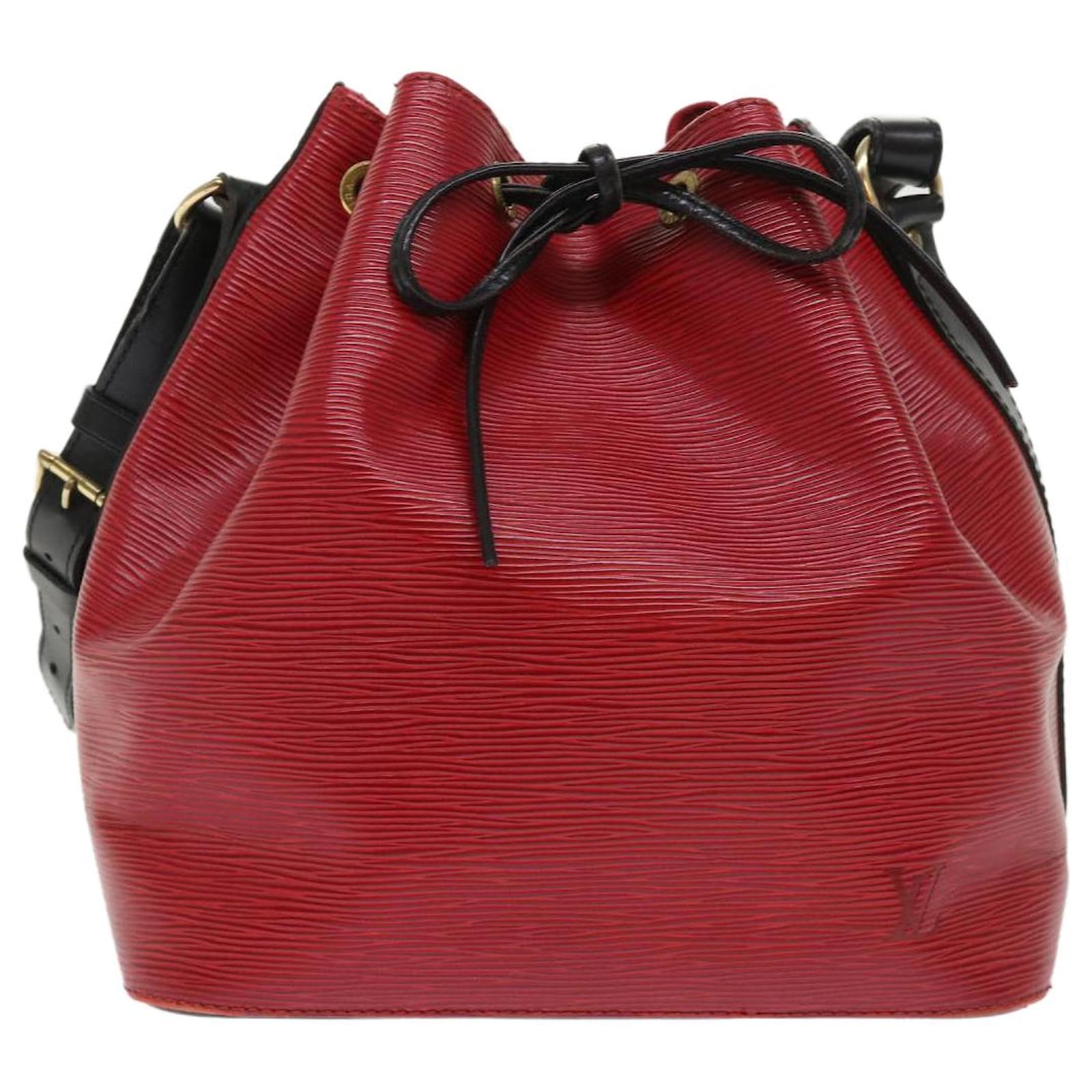 Louis Vuitton Red/Black Epi Leather Petit Noe Bag Louis Vuitton