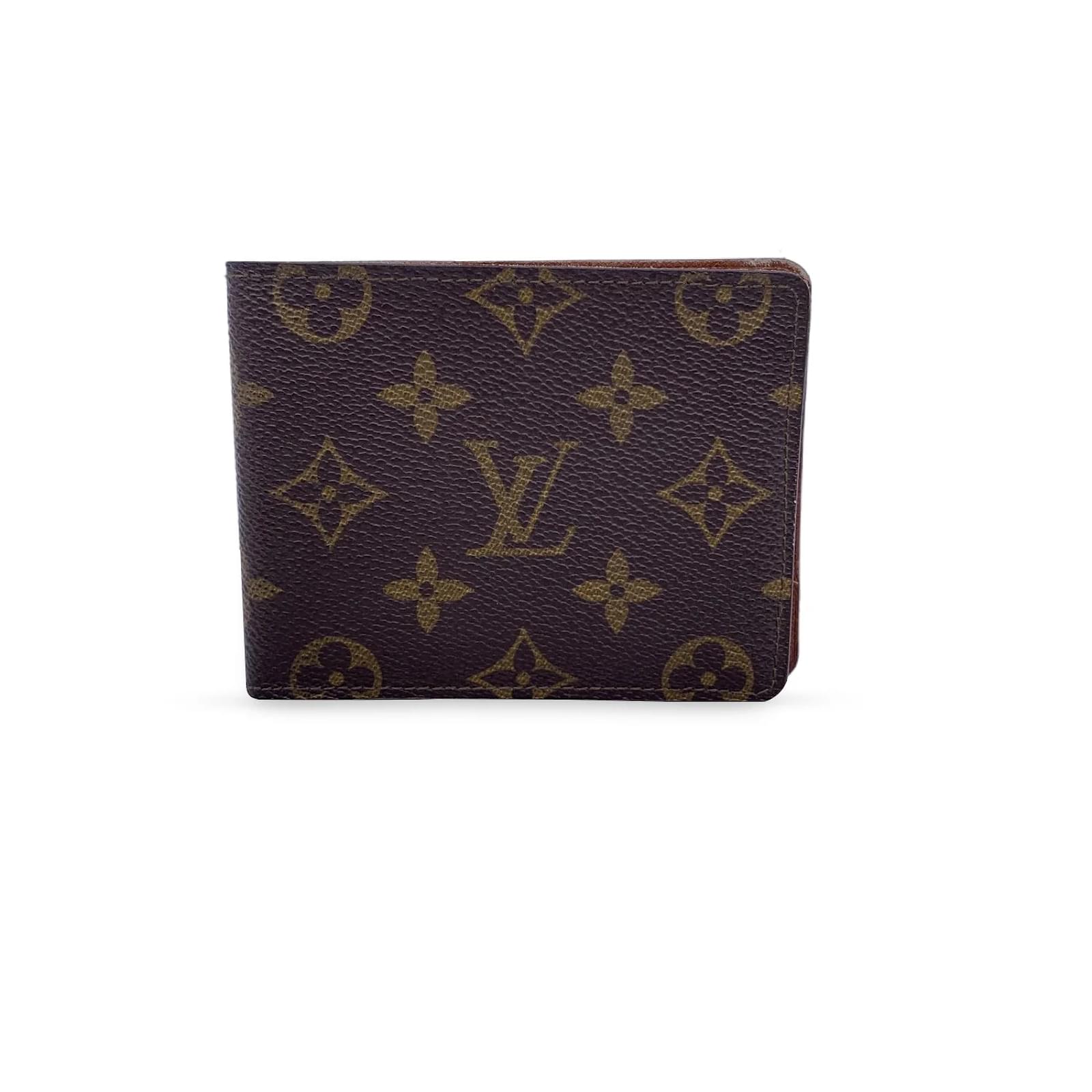 Louis Vuitton Portefeuille M60895 Canvas Leather Brown Bifold