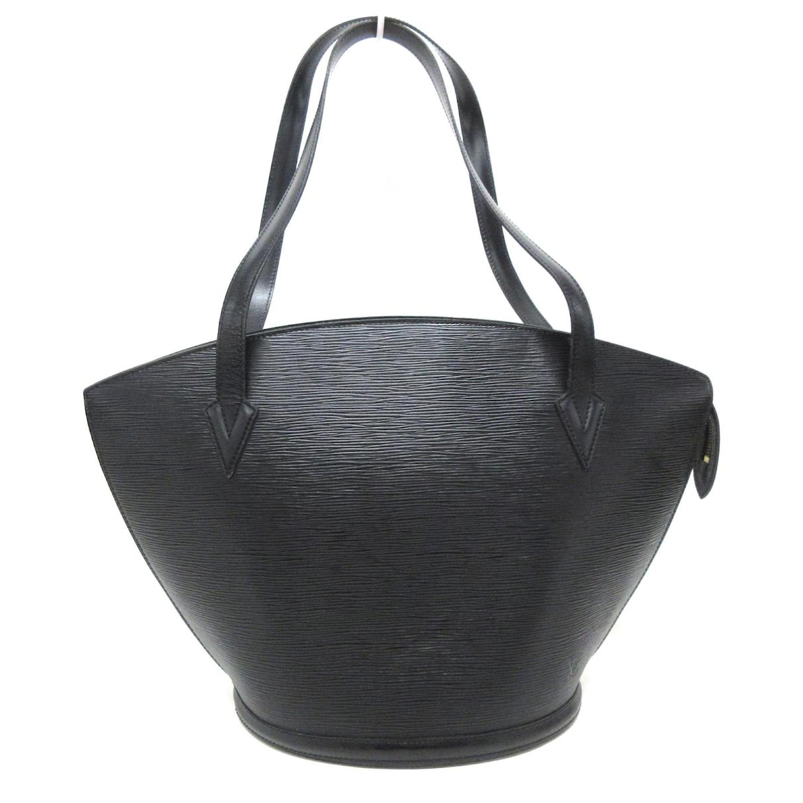 Louis Vuitton Black Epi Leather Noir Saint Jacques Zip Tote bag