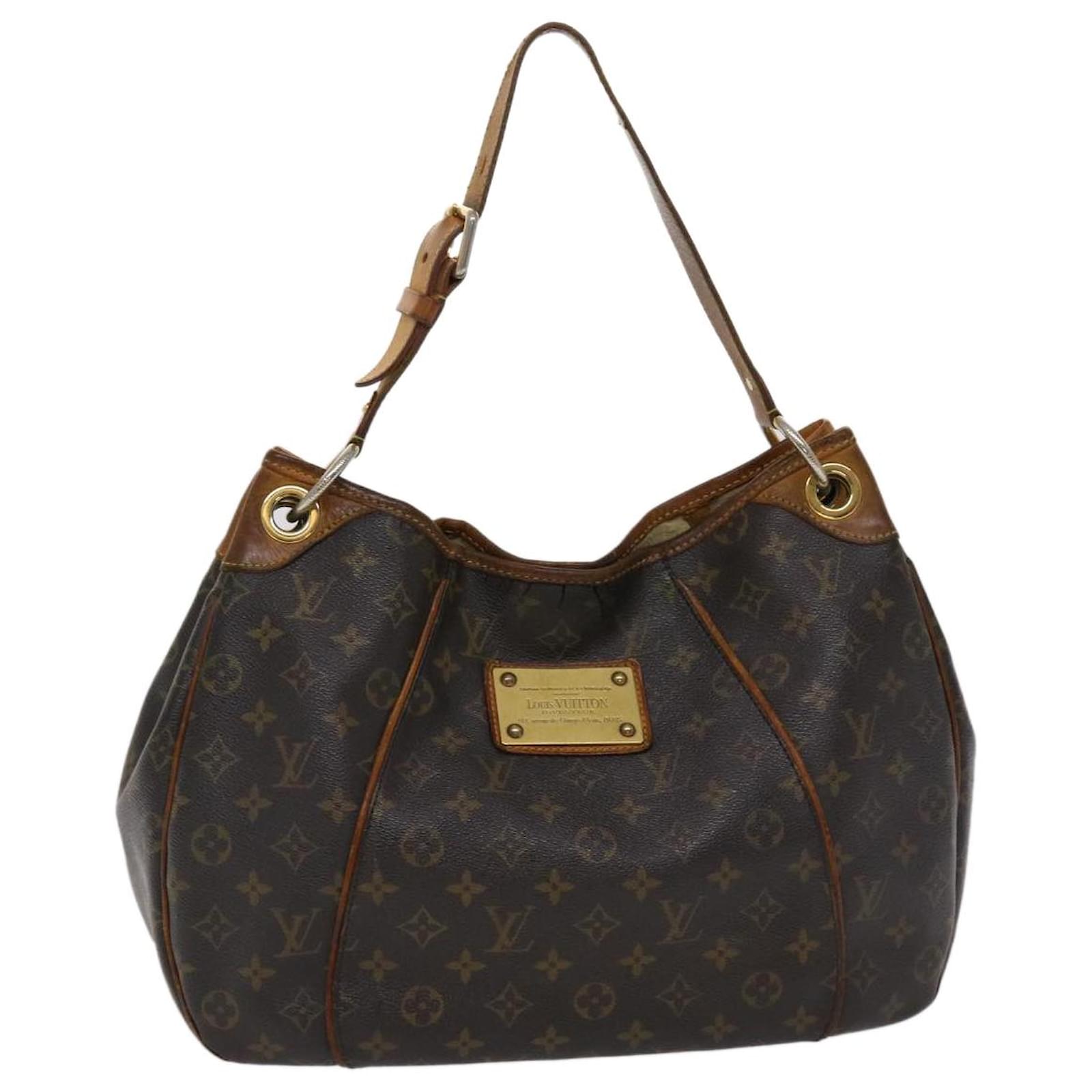 LOUIS VUITTON Galliera GM Monogram Canvas Tote Shoulder Bag Brown