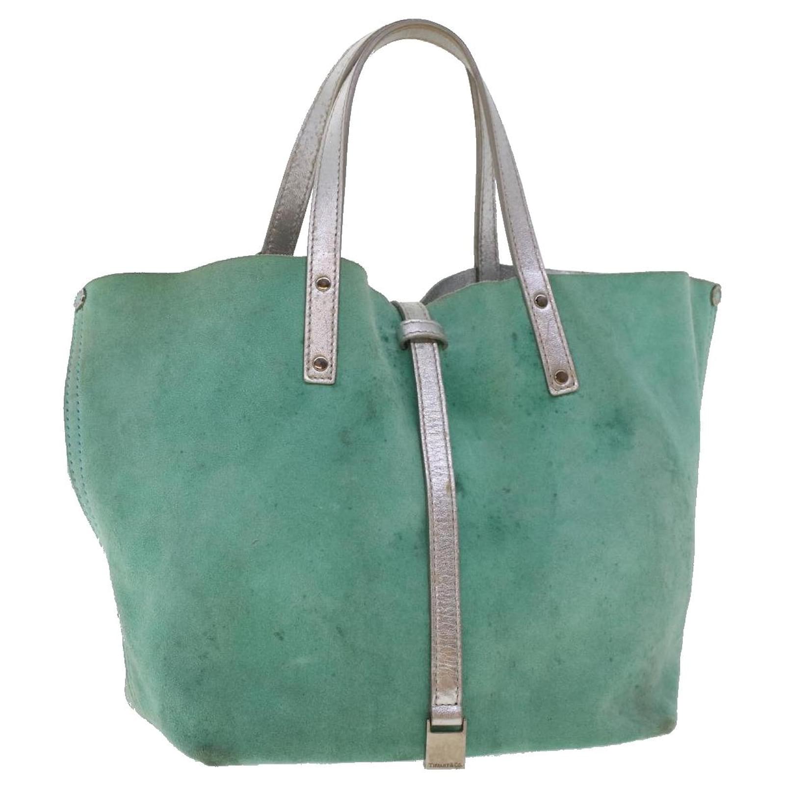 Handbag Tiffany & Co Blue in Suede - 30837618