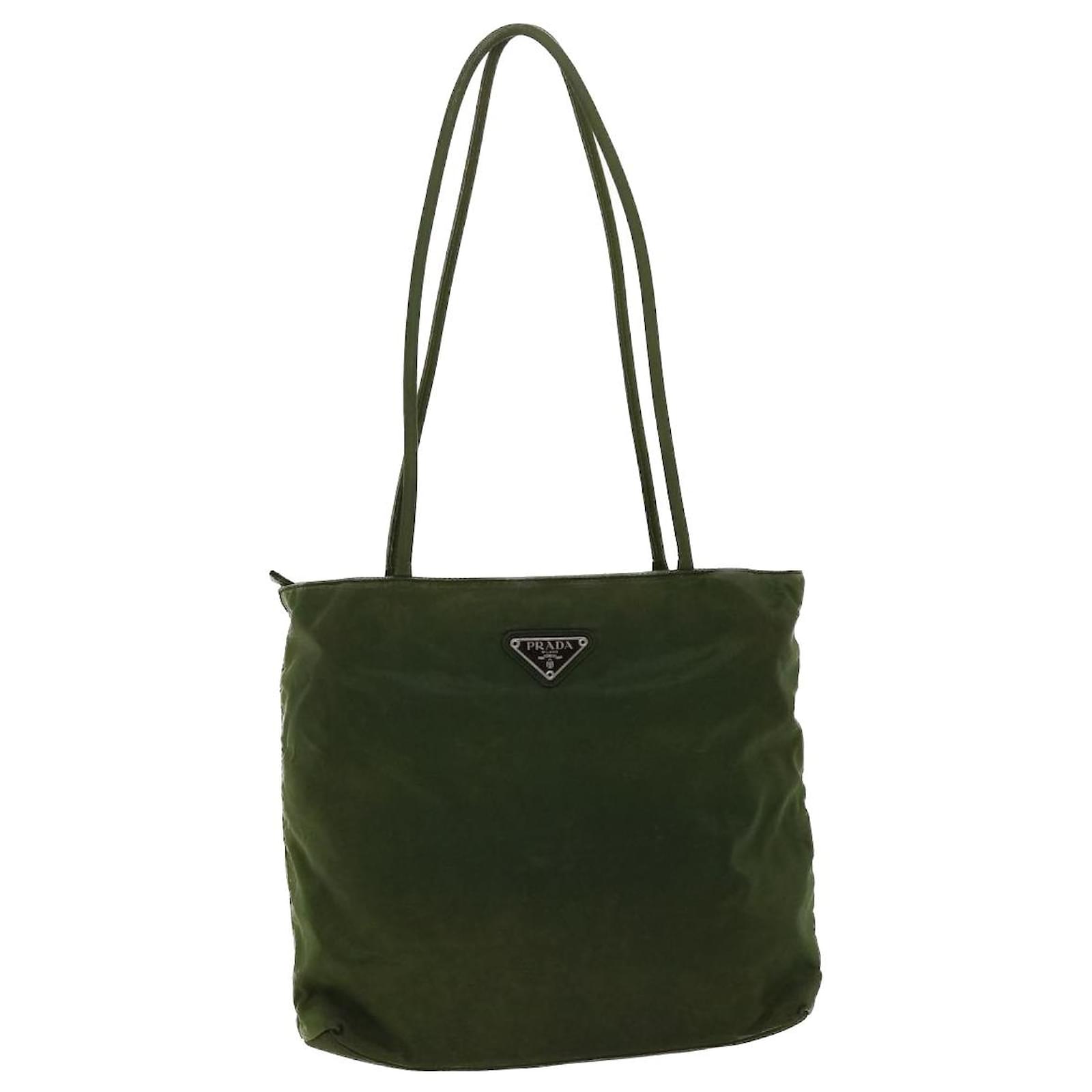 PRADA Tote Bag Nylon Khaki Auth ki3111 ref.980919 - Joli Closet