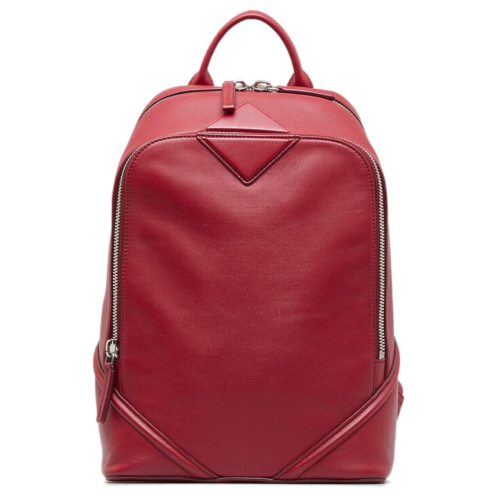 MCM Stark Baroque Print Backpack in Red