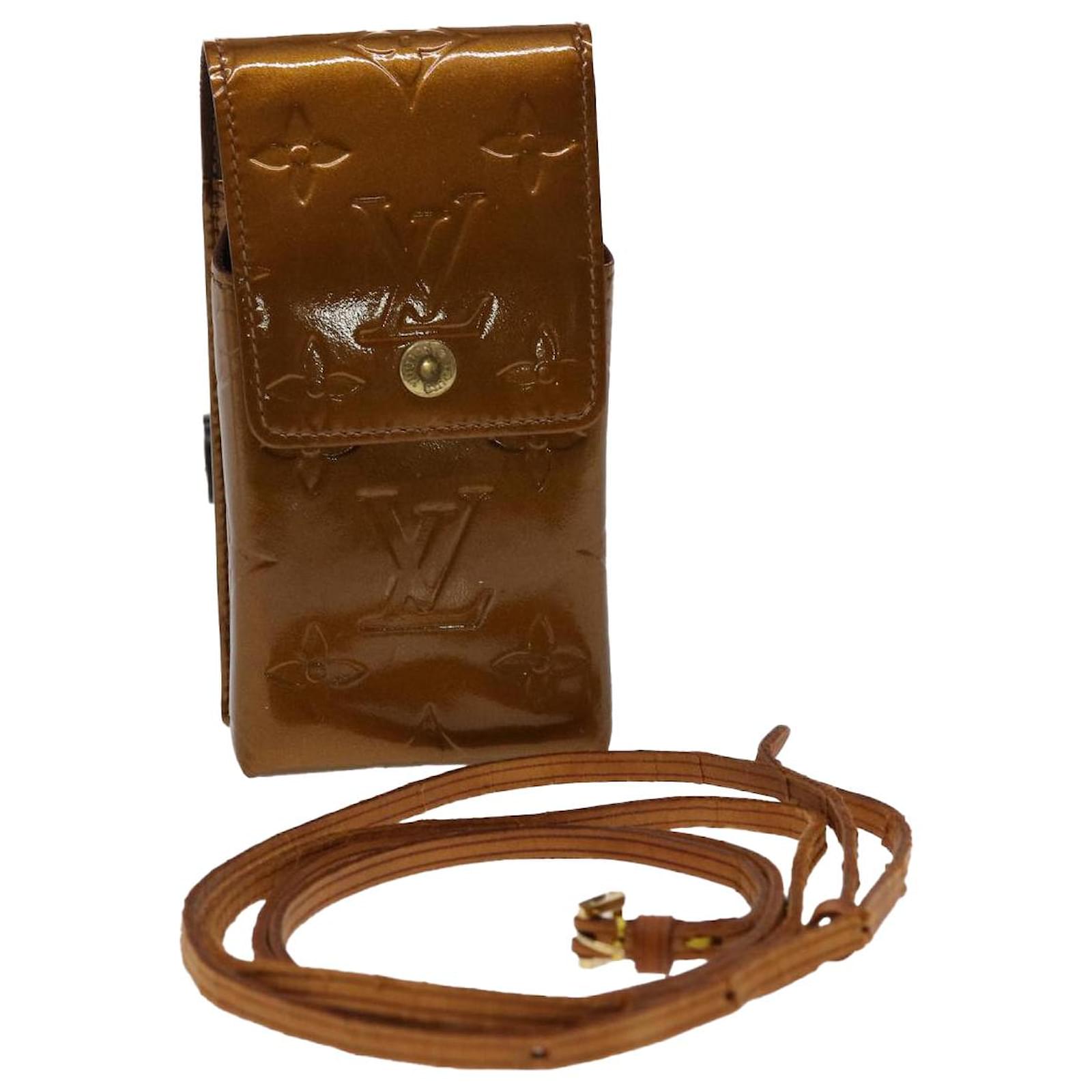 LOUIS VUITTON Monogram Vernis Cigarette Case Bronze M91156 LV Auth 46537  Patent leather ref.981138 - Joli Closet