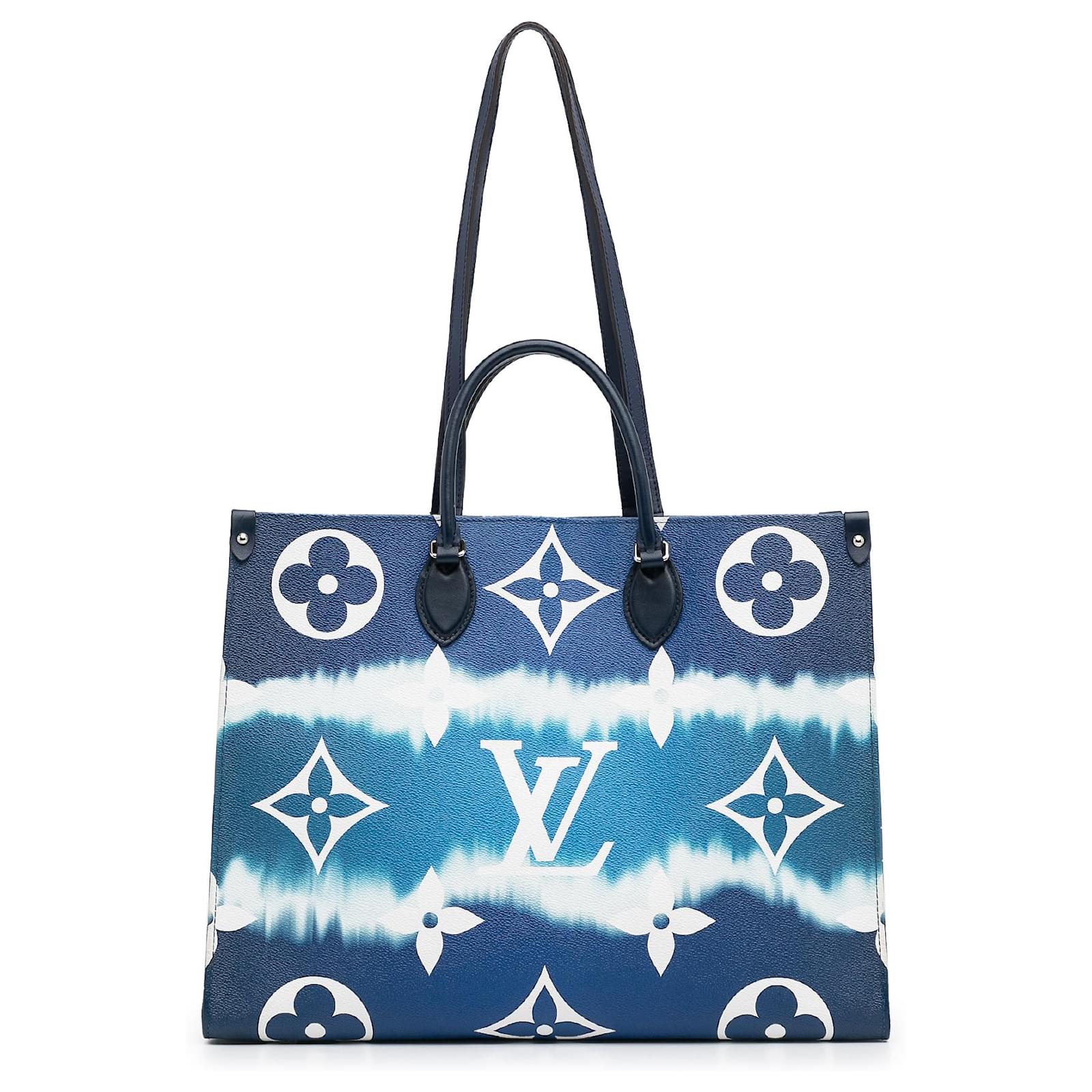 Louis Vuitton Blue Monogram Escale OntheGo GM Cloth ref.981284 - Joli Closet