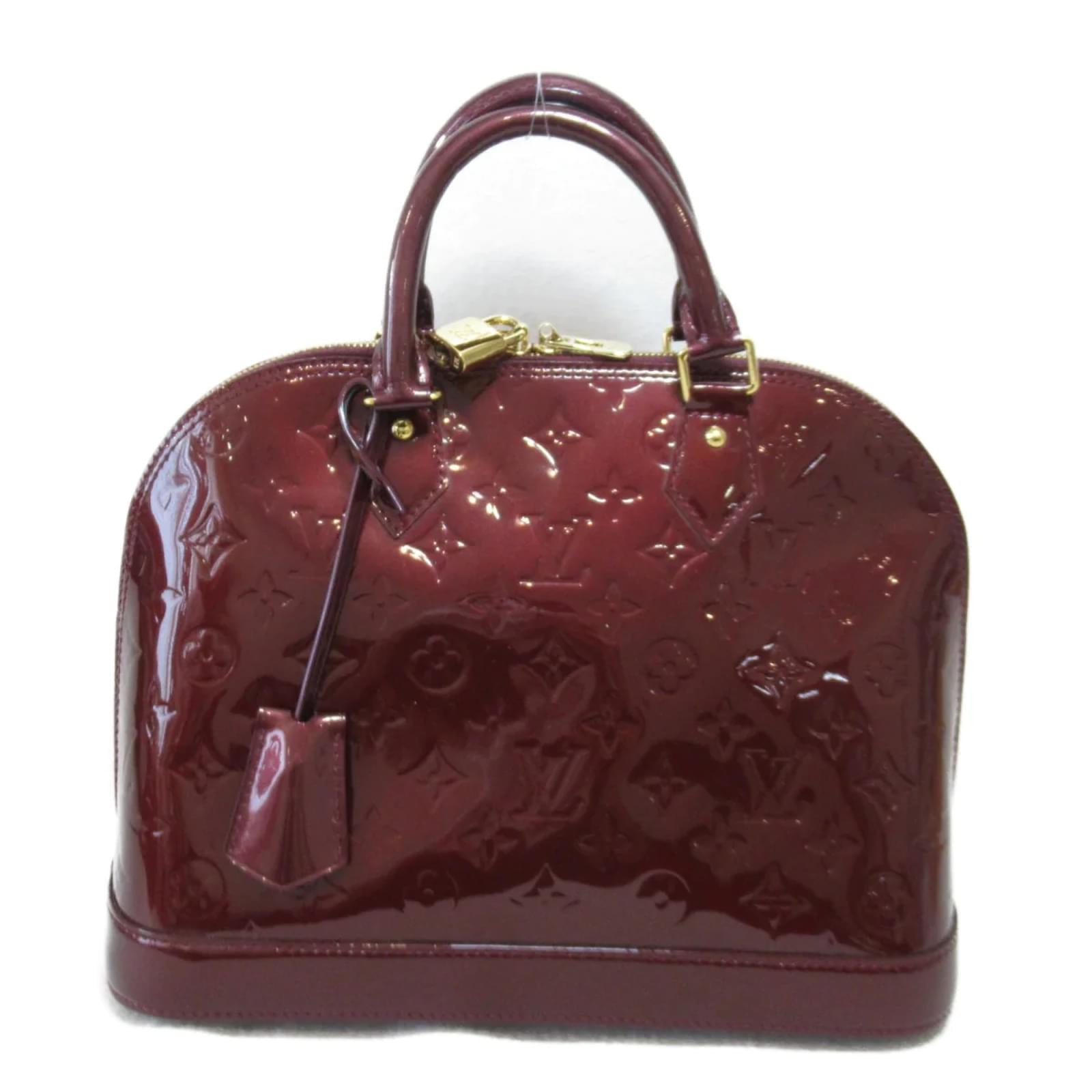 Louis Vuitton Red Monogram Vernis Alma PM