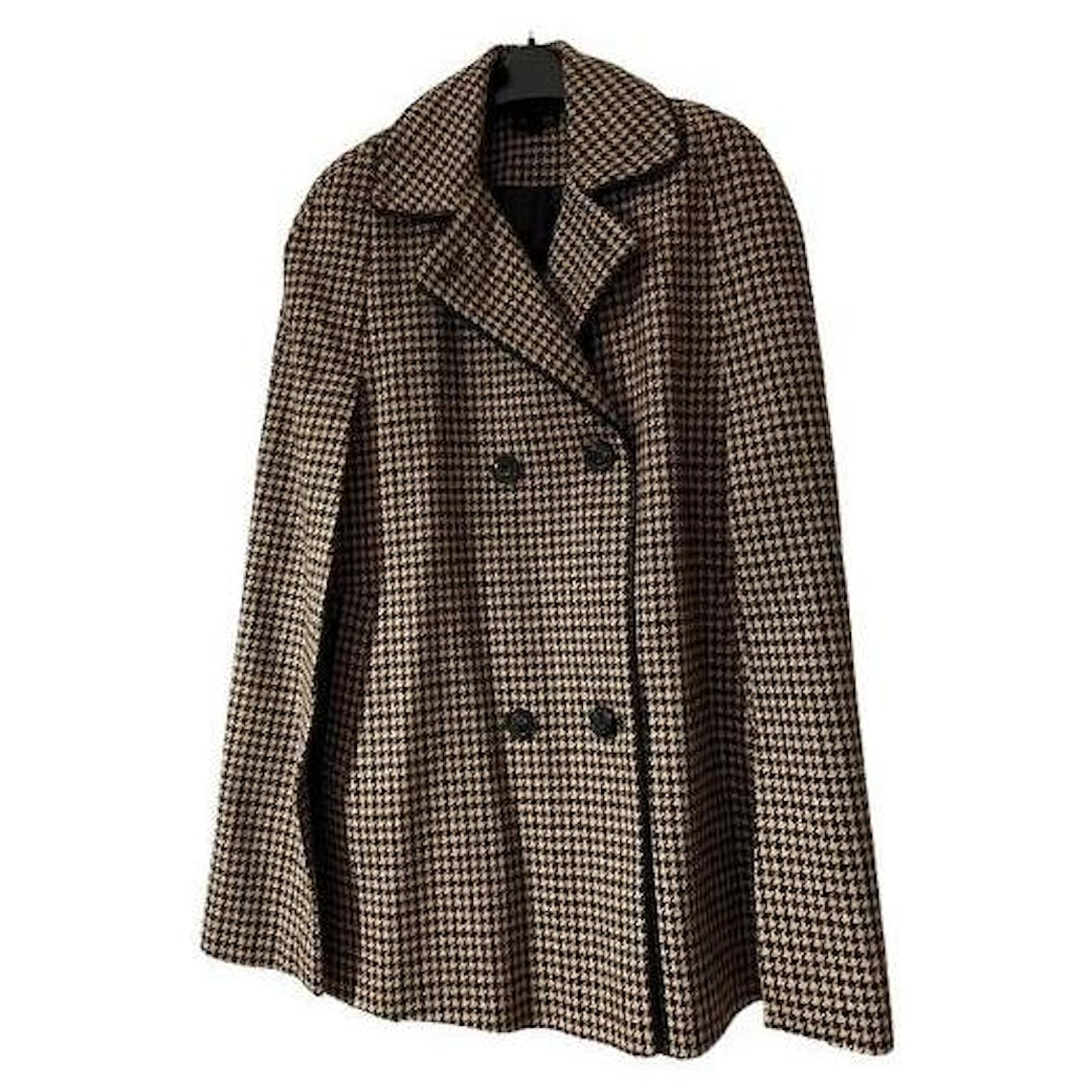 Houndstooth coat topshop best sale