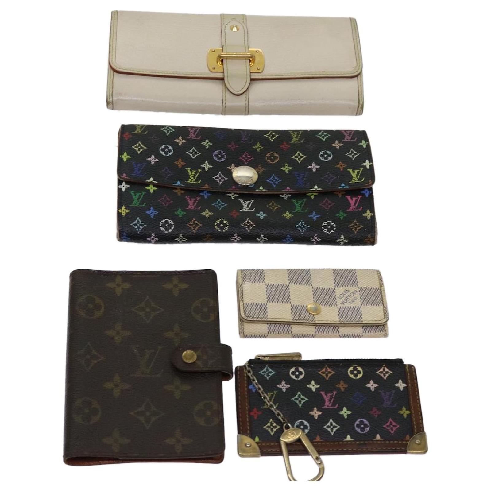 Louis Vuitton Black Multicolor Key Wallet