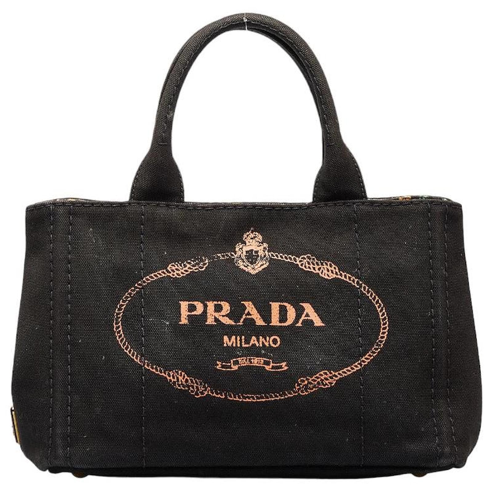 Prada Raffia Crochet Small Convertible Canapa Tote